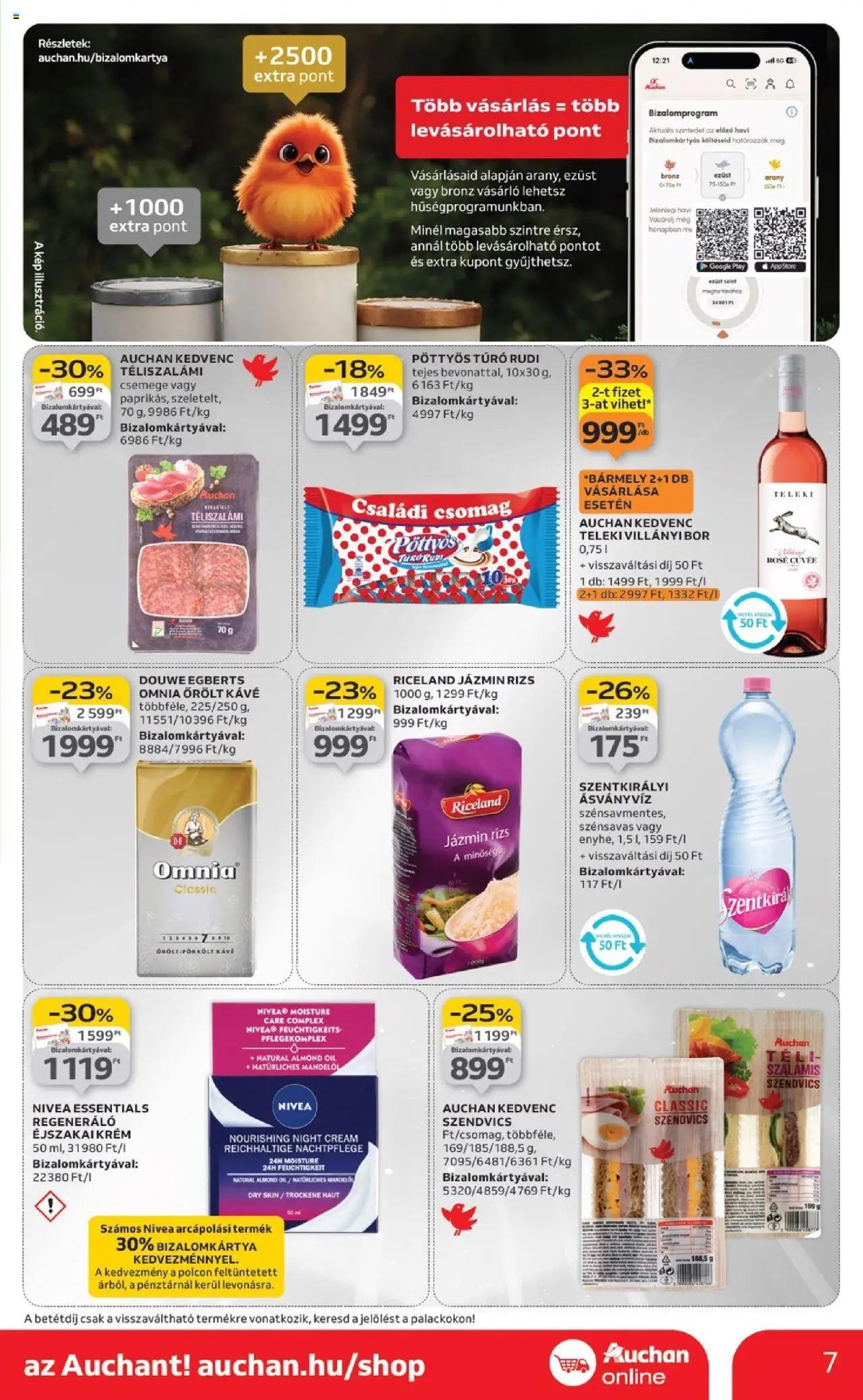 Auchan akciós ujság - amely érvényes a következő dátumtól: 18.09.2025 | Oldal: 7 | Termékek: Jázmin rizs, Túró rudi, Kávé, Rizs