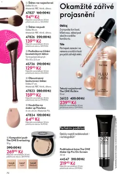Náhled letáku Oriflame katalog č. 04/2026 od 04.03.2026 | Strana: 70 | Produkty: Houbička, Pudr, Rozjasňovač, Štětec