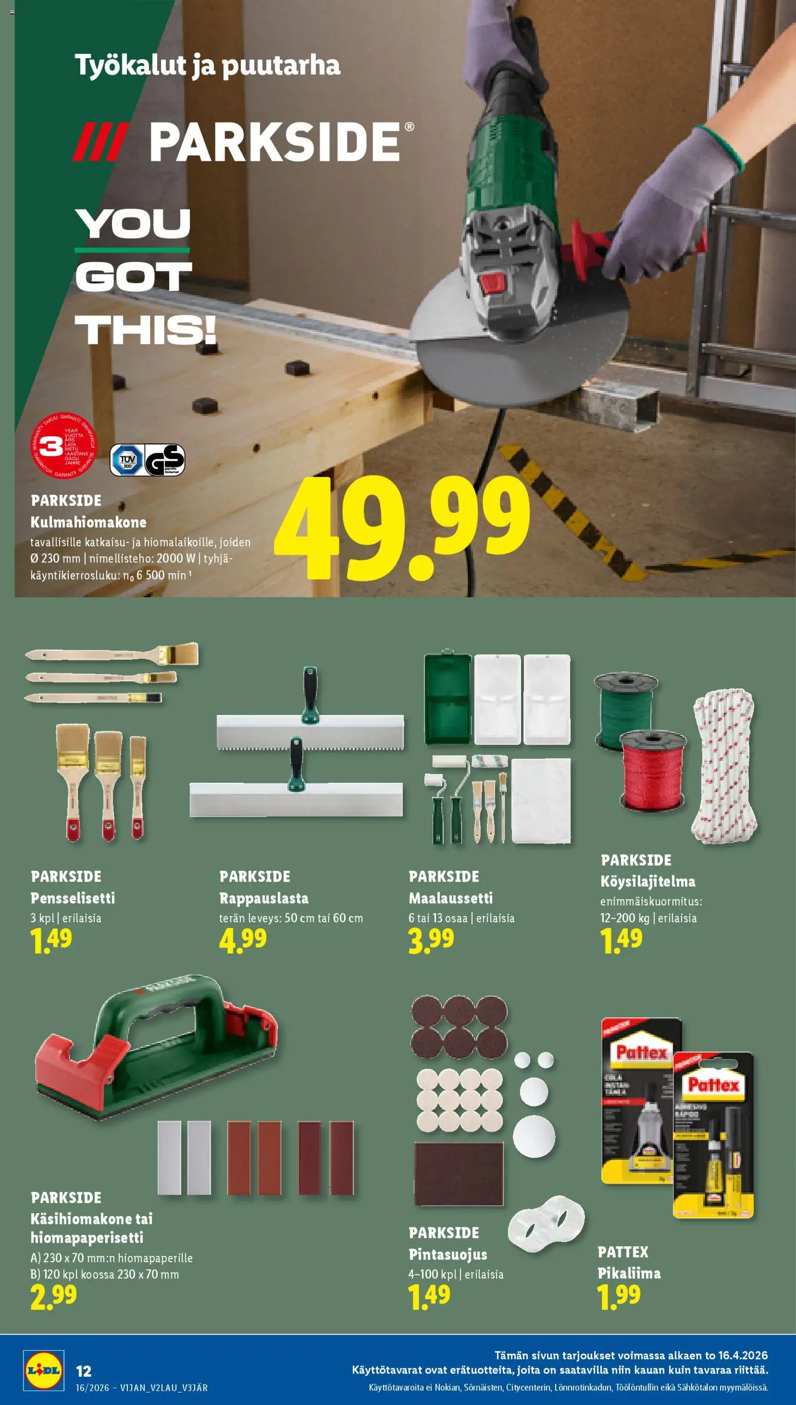 Lidl tarjoukset - Rovaniemi – voimassa 16.04.2026 alkaen | Sivu: 16 | Tuotteet: Pikaliima