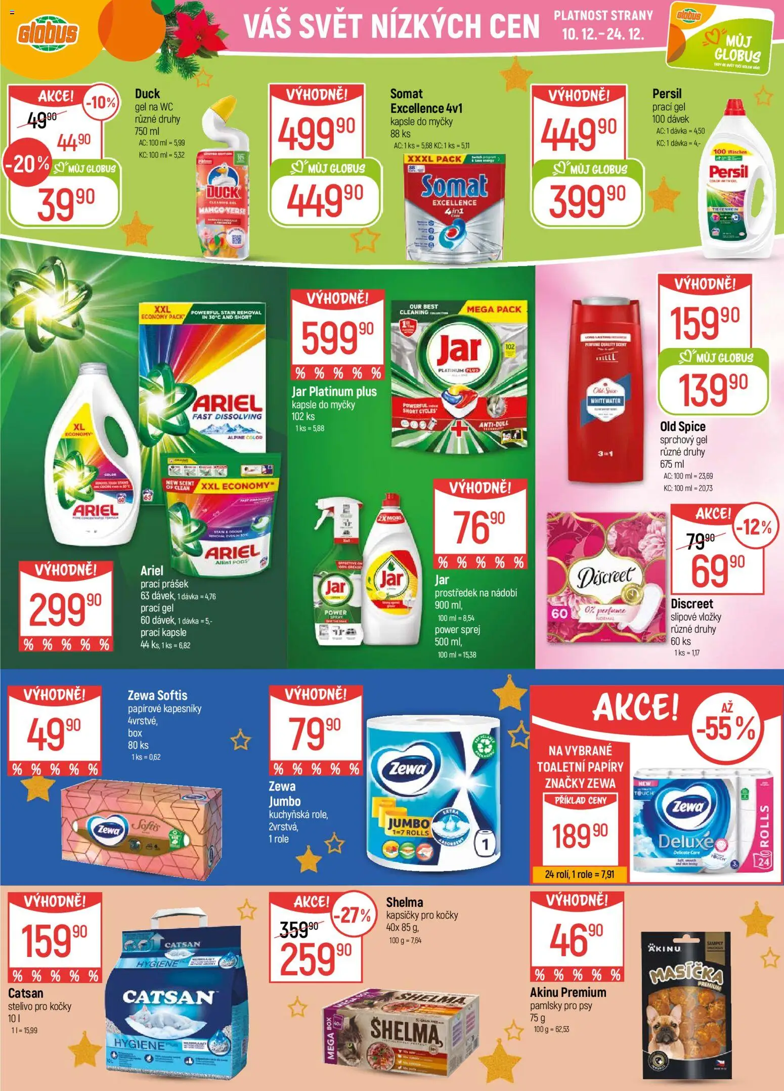 Globus leták - Plzeň od 10.12.2025 | Strana: 35 | Produkty: Mango, Catsan, Ariel, Prací Prášek