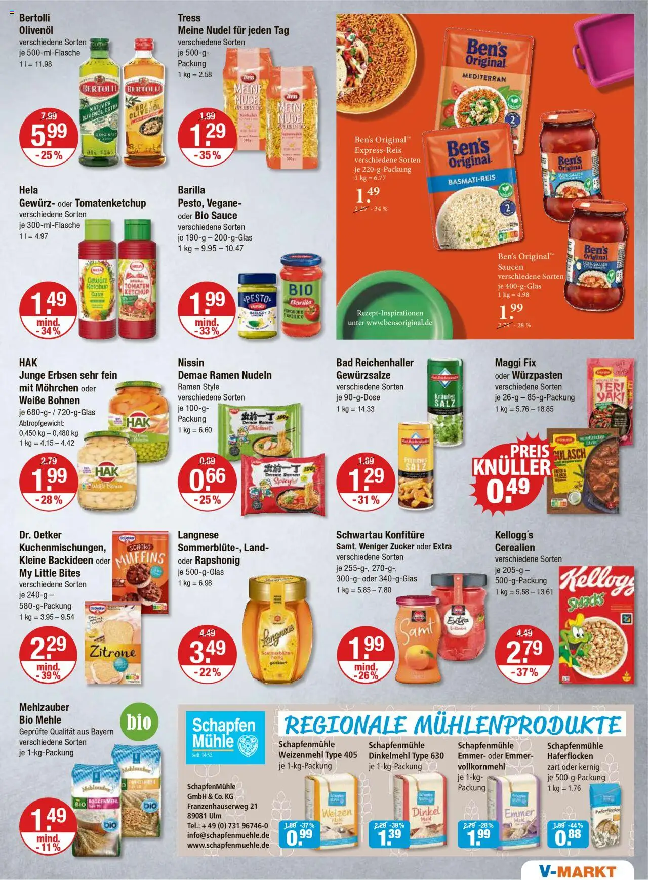 V-Markt - Schwaben/Oberbayern - gültig ab dem 28.08.2025 | Seite: 7 | Produkte: Basmatireis, Tomaten, Salz, Ketchup