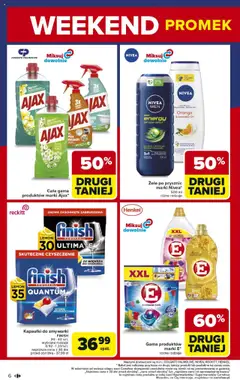 Carrefour Gazetka - Weekend promek już od czwartku od 31.07.2025 | Strona: 6 | Produkty: Prysznic, Finish, Kapsułki do zmywarki