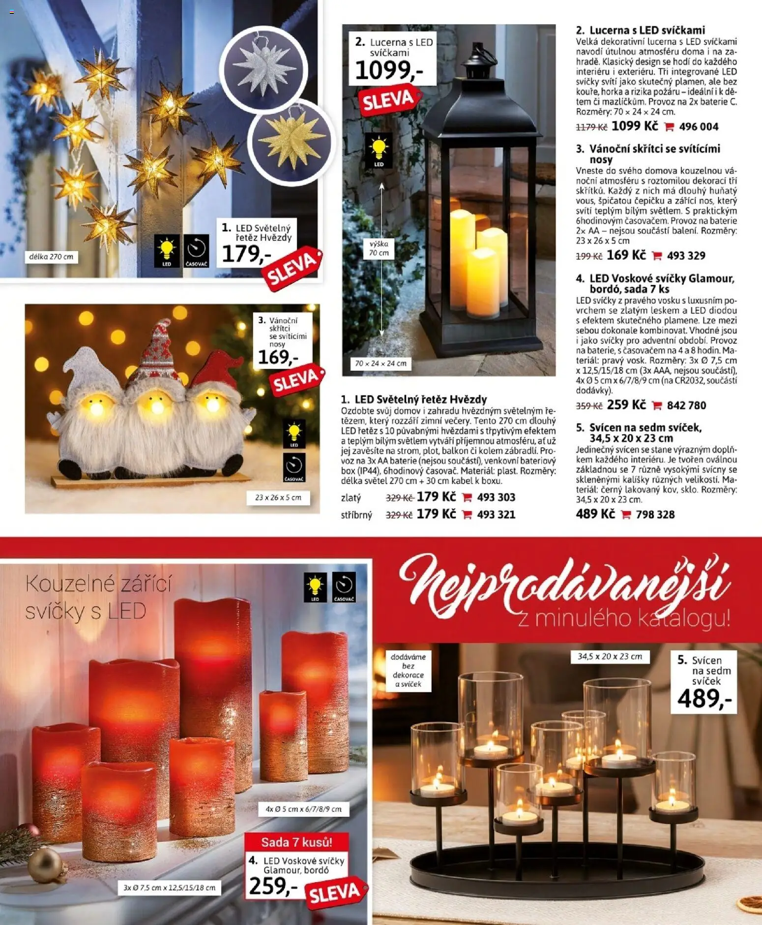Velký Košík katalog leden 2026 od 01.01.2026 | Strana: 72 | Produkty: Lucerna, Světelný řetěz, Časovač, Dekorace