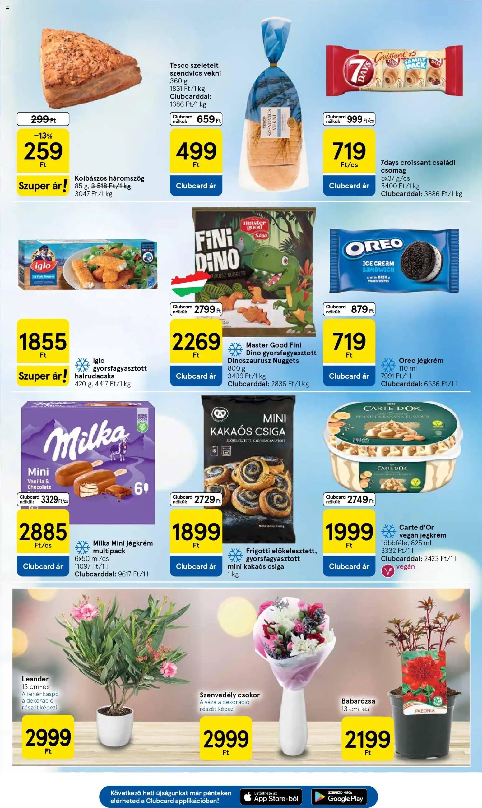 Tesco akciós ujság - amely érvényes a következő dátumtól: 16.04.2026 | Oldal: 17 | Termékek: Nuggets, Vegán, Jégkrém, Halrudacska