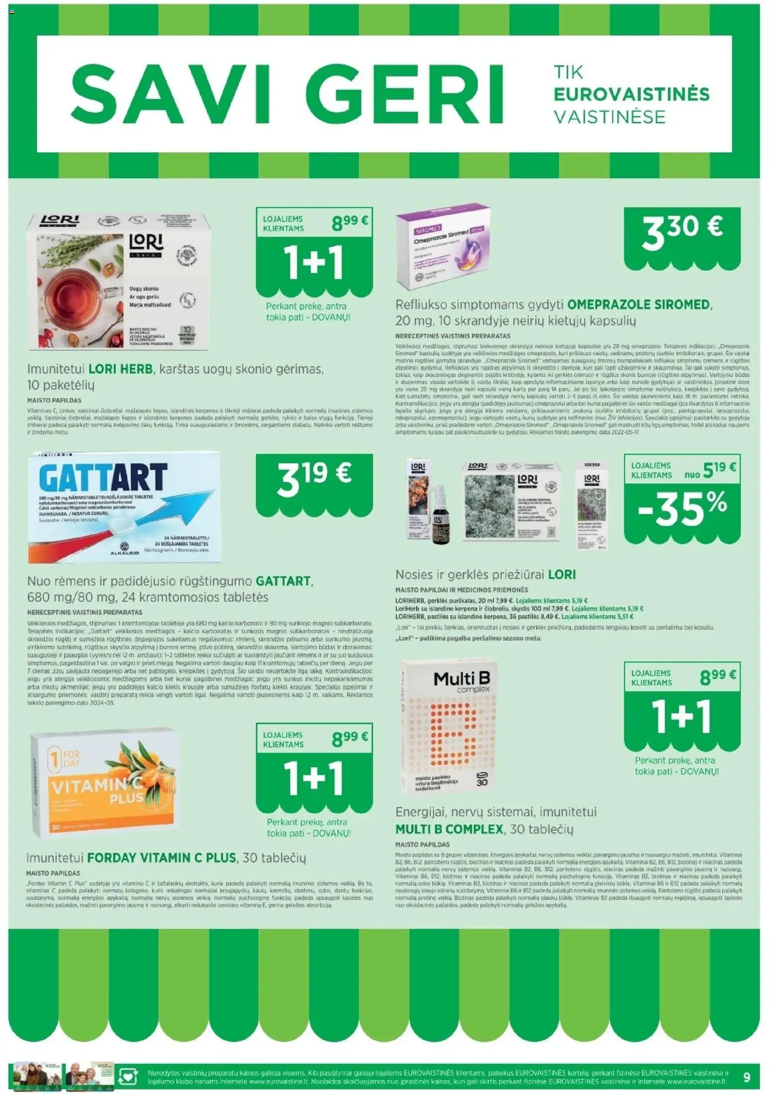 EUROVAISTINĖ akcijos nuo 01.03.2026 | Puslapis: 9