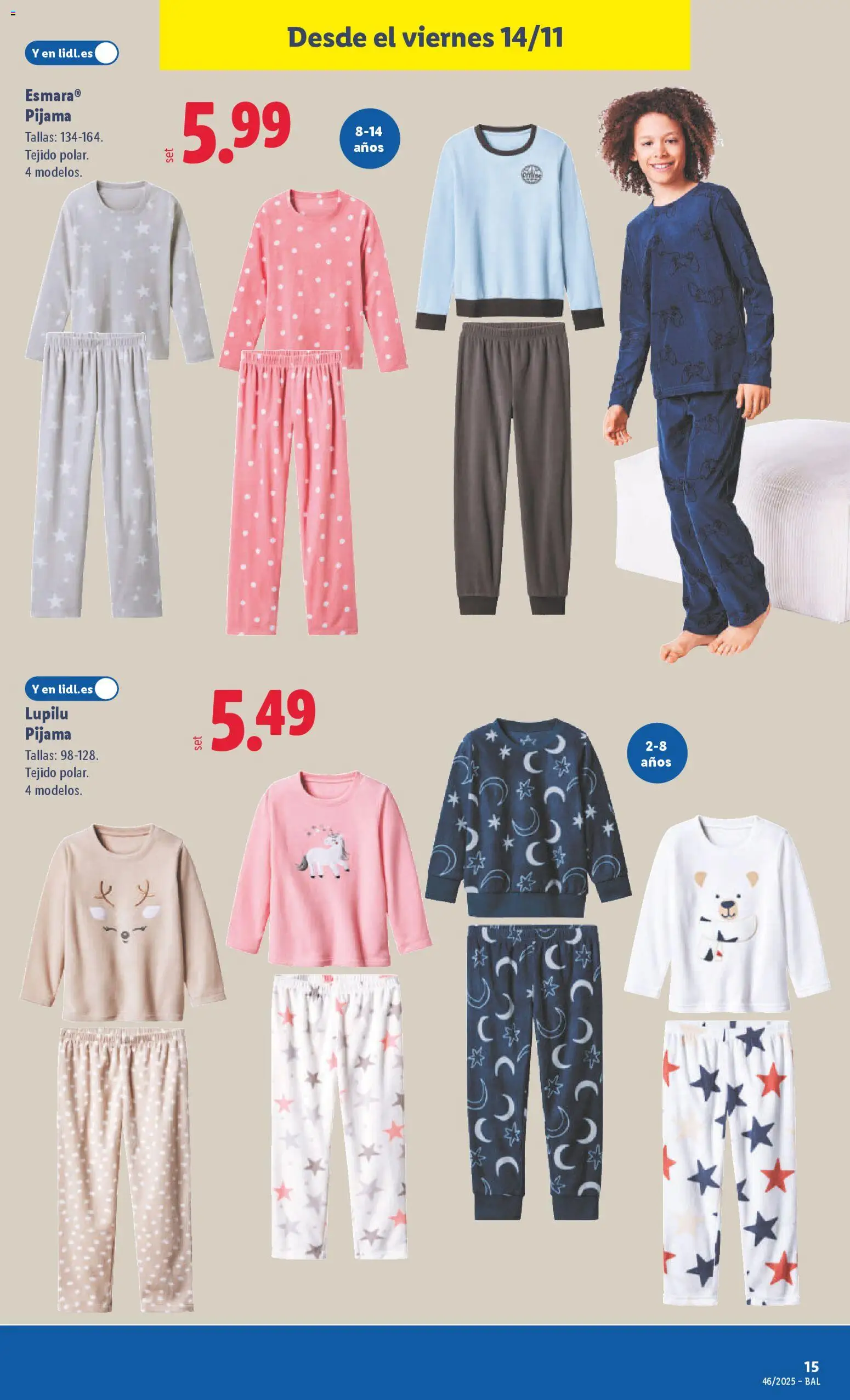 Lidl folleto de bazar │ válido desde el 10.11.2025 | Página: 25 | Productos: Pijama