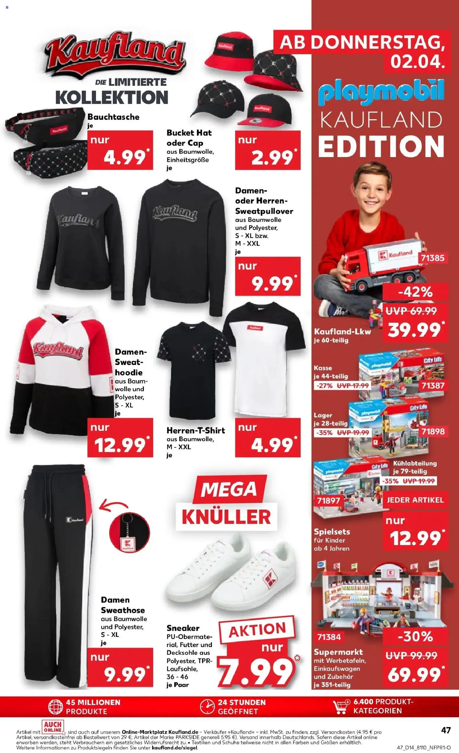 Kaufland Prospekt Lübbenau	 – gültig ab 30.03.2026 | Seite: 61 | Produkte: Sweathose, Sweatshirt, T-Shirt, Hoodie