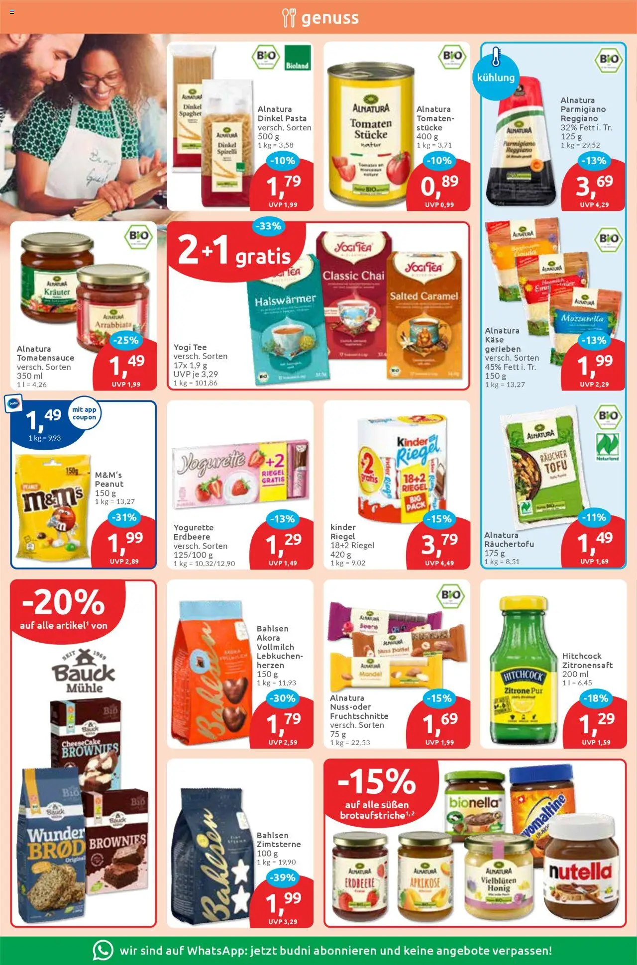 Budni Prospekt 	 – gültig ab 22.09.2025 | Seite: 6 | Produkte: Mühle, Yogurette, Tomaten, Pasta