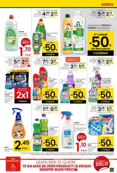Vista previa Eroski - Siempre a buen precio  válido desde el 12.02.2026 | Página: 33 | Productos: Limpiacristales, Lavavajillas, Δεξαμενή, Caja