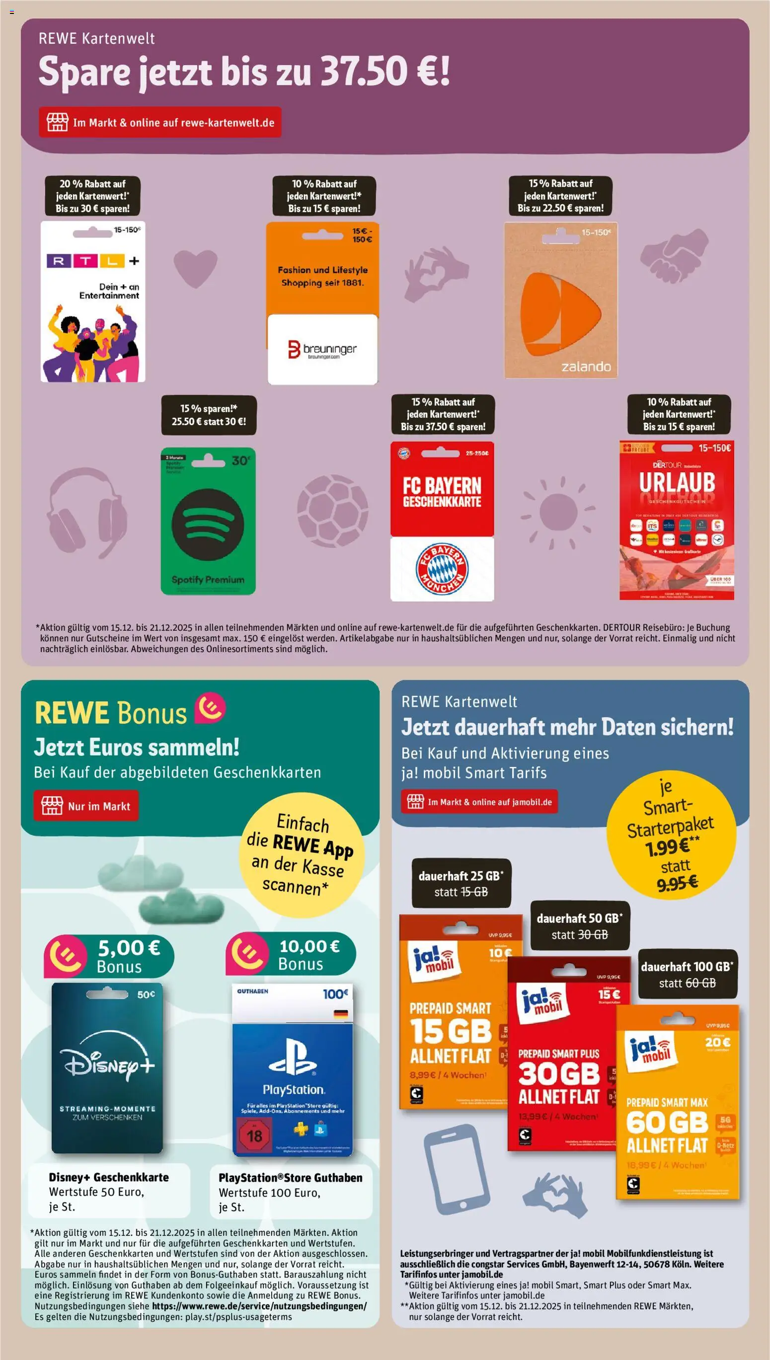 Rewe Prospekt 	 – gültig ab 15.12.2025 | Seite: 21