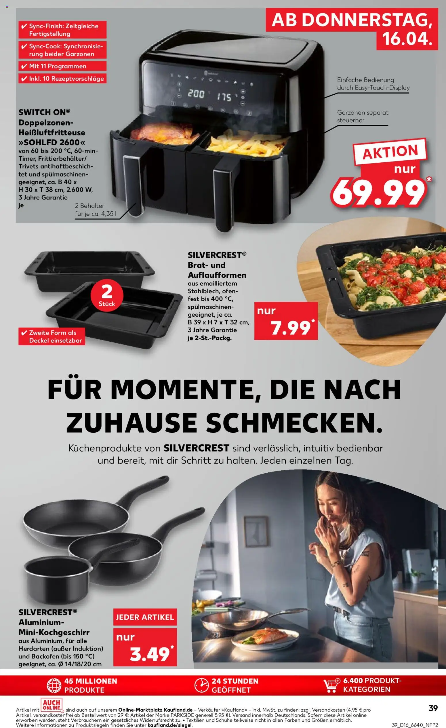 Kaufland Prospekt Stuttgart	 – gültig ab 16.04.2026 | Seite: 39 | Produkte: Ofen, Backofen, Heißluftfritteuse