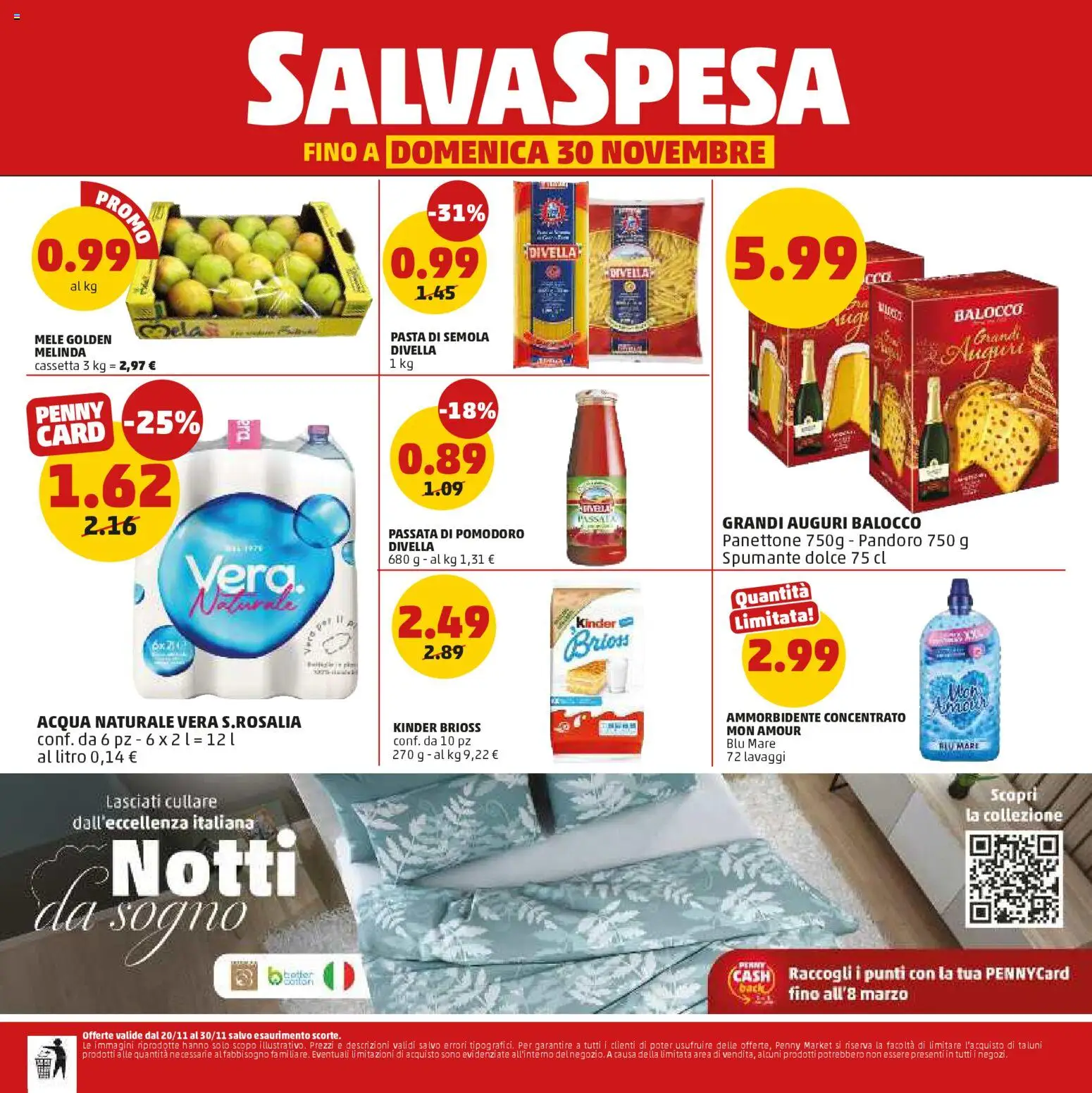 Volantino PENNY del 20.11.2025 | Pagina: 20 | Prodotti: Ammorbidente, Pandoro, Spumante, Acqua naturale
