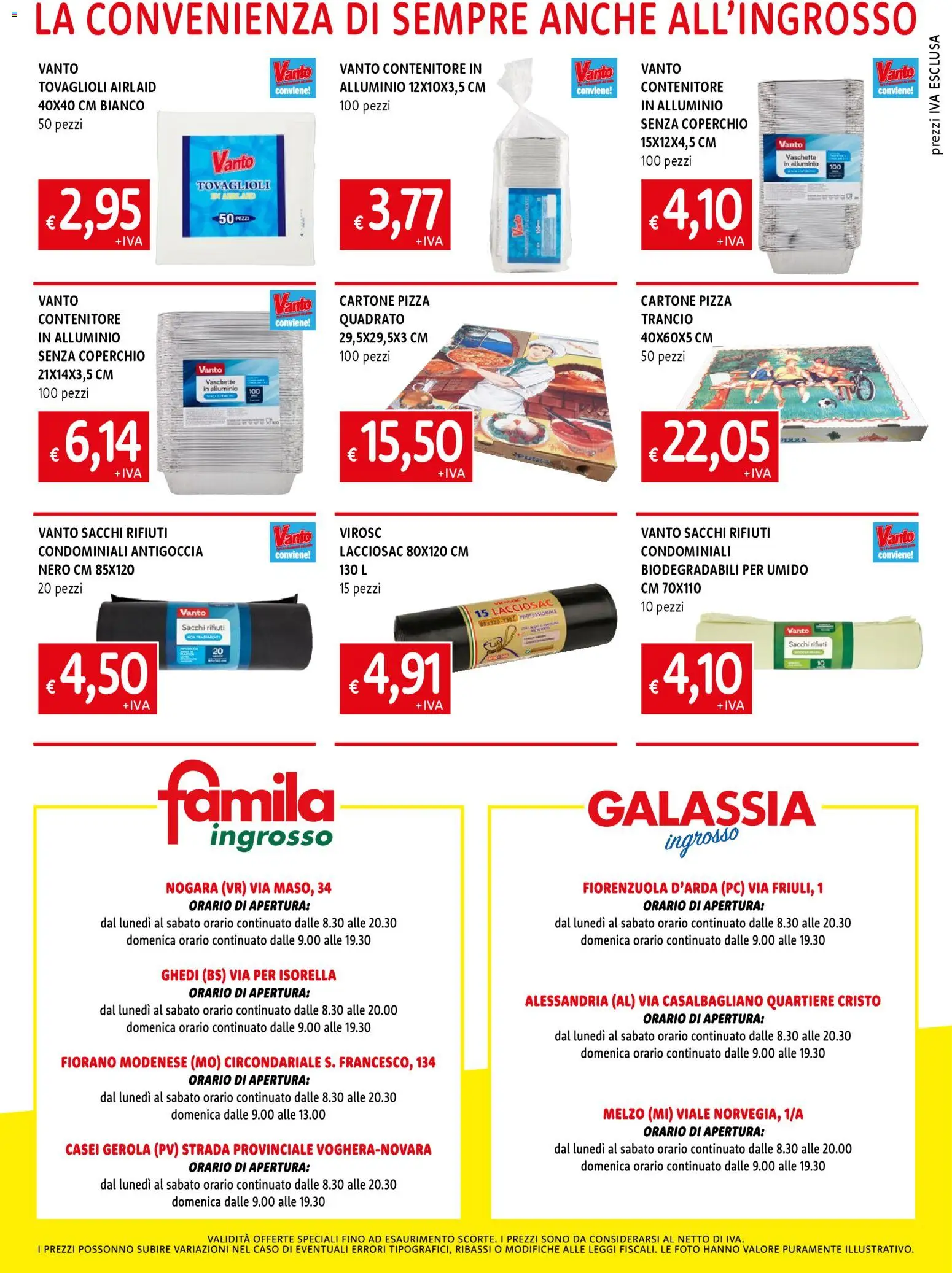 Volantino Famila del 12.03.2026 | Pagina: 8 | Prodotti: PC, Contenitore, Alluminio, Vaschette