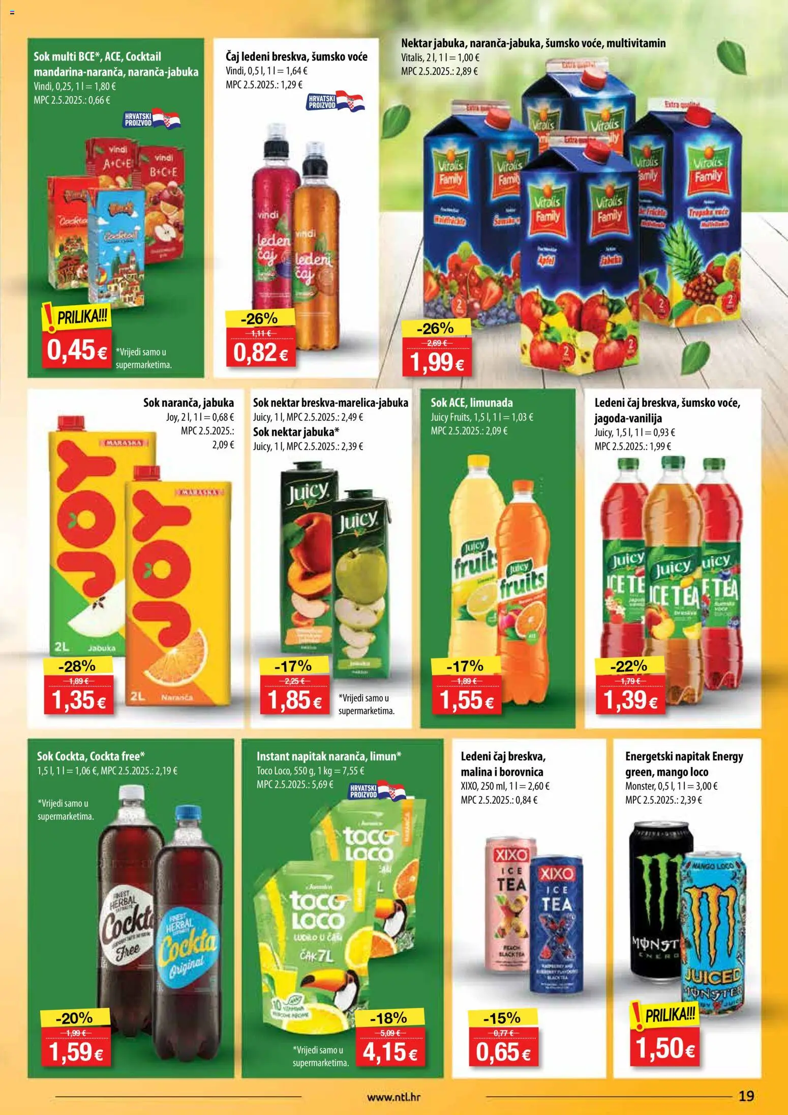 NTL katalog | vrijedi od 22.10.2025 | Stranica: 19 | Proizvodi: Sok, Ledeni čaj, Čaj, Jabuka