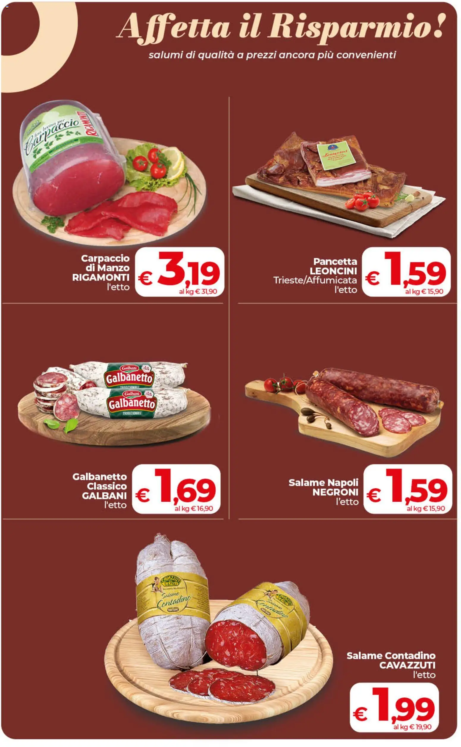 Volantino COOP del 06.03.2026 | Pagina: 16 | Prodotti: Salame, Manzo, Pancetta