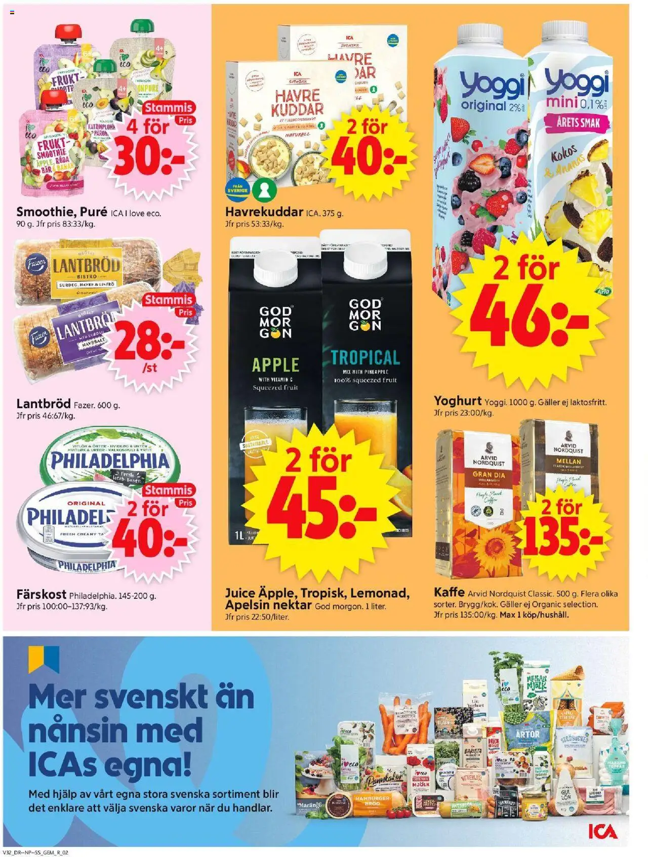 ICA Supermarket reklamblad aktuell från 04.08.2025 | Sida: 2