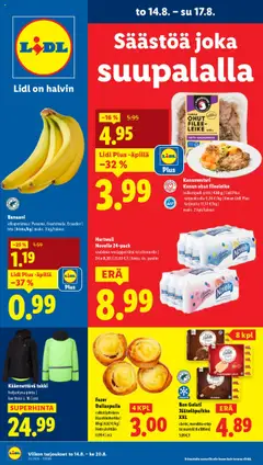 Katso Lidl tarjoukset voimassa alkaen 14.08.2025