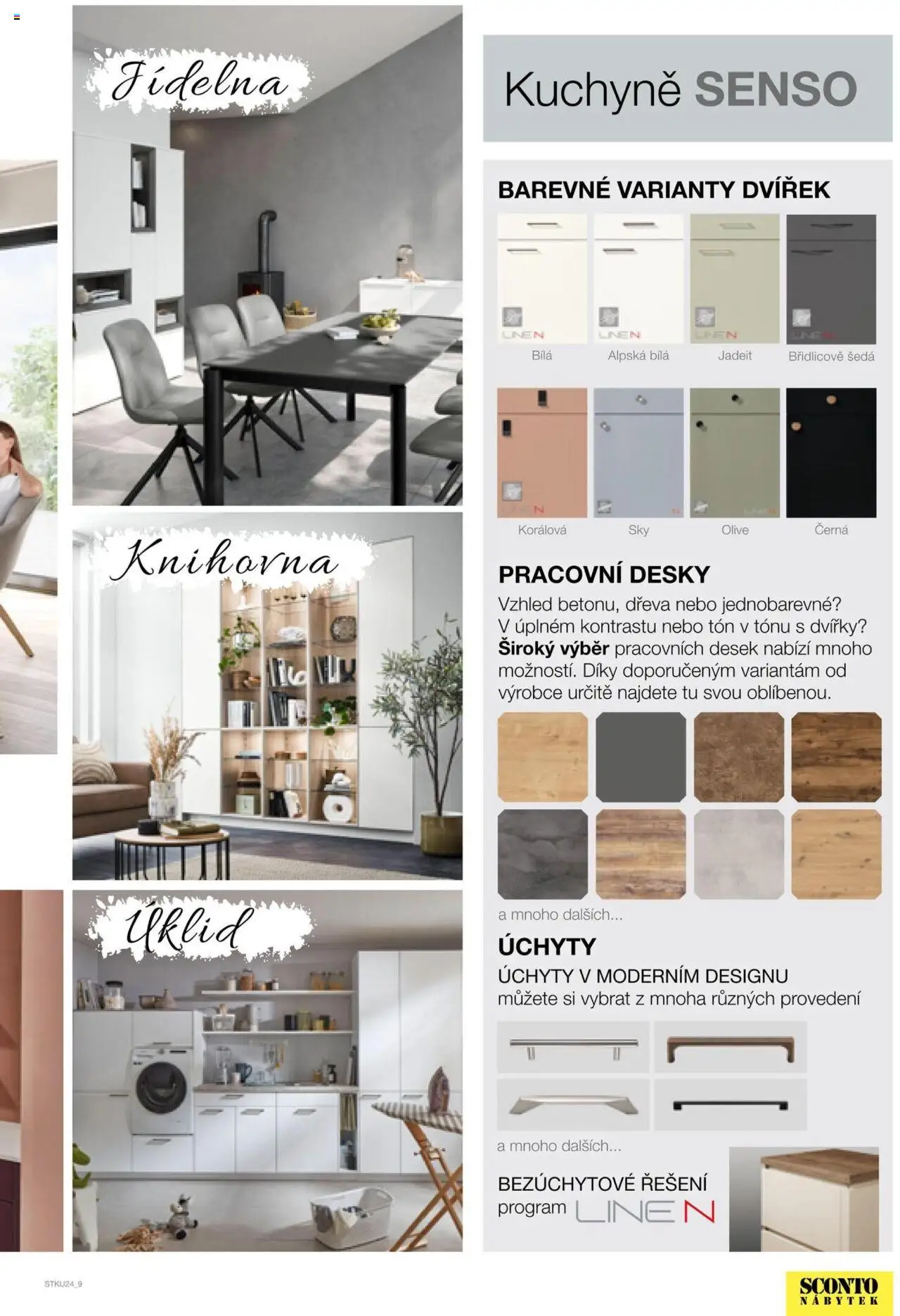 Sconto nábytek katalog - Kuchyně od 01.01.2025 | Strana: 9 | Produkty: Nábytek, Knihovna, Desky, Kuchyně