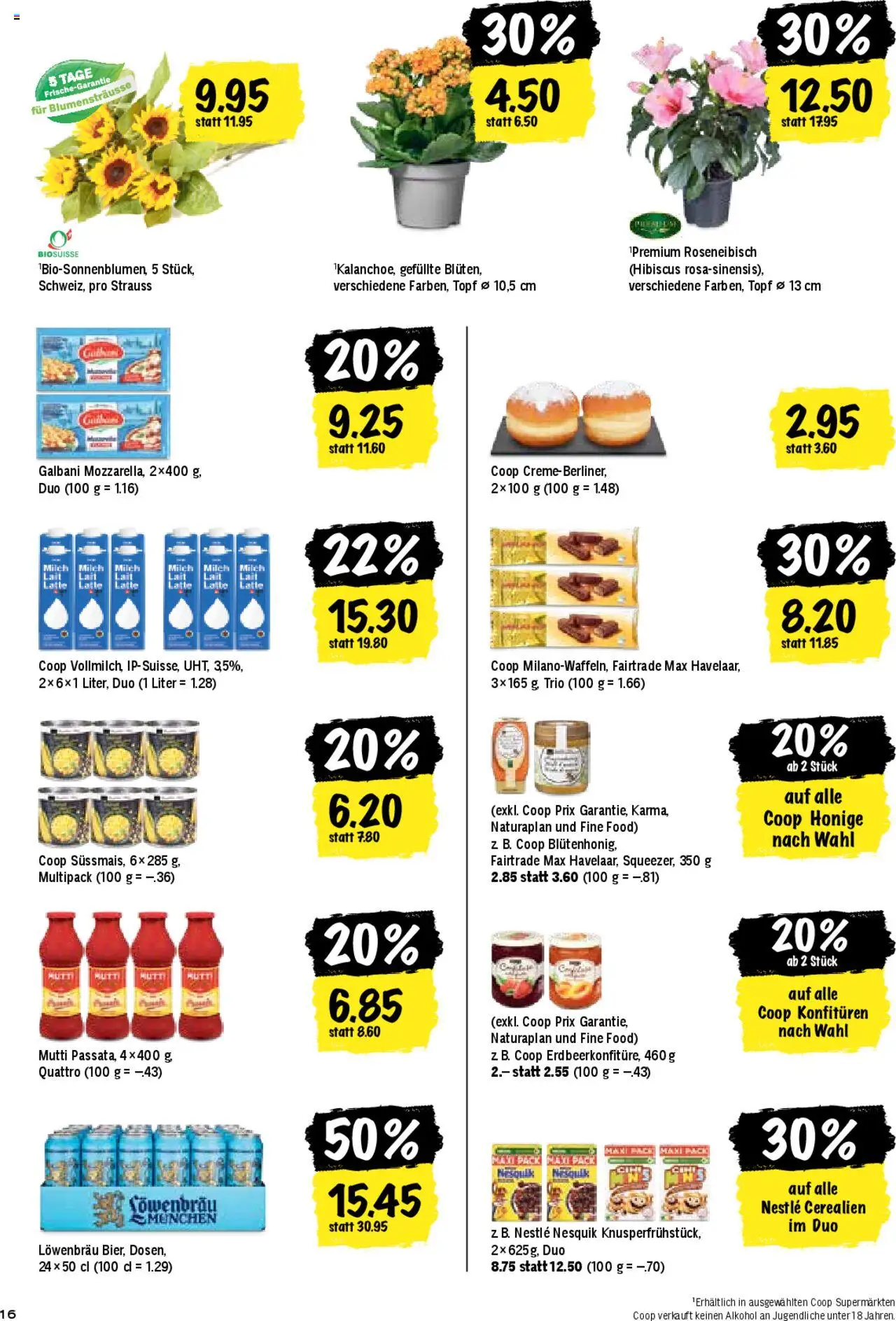 Coop Aktionen ab 26.06.2025 | Seite: 16 | Produkte: Milch, Creme