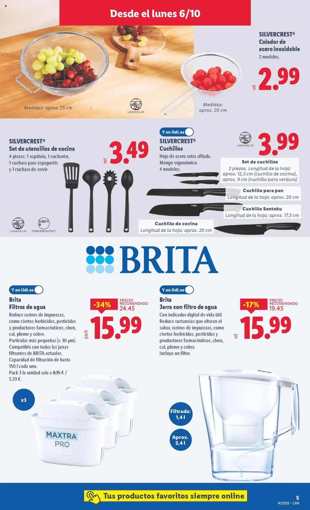 Lidl - Canarias │ válido desde el 06.10.2025 | Página: 7 | Productos: Pan, Cocina, Lavavajillas, Ρούτερ
