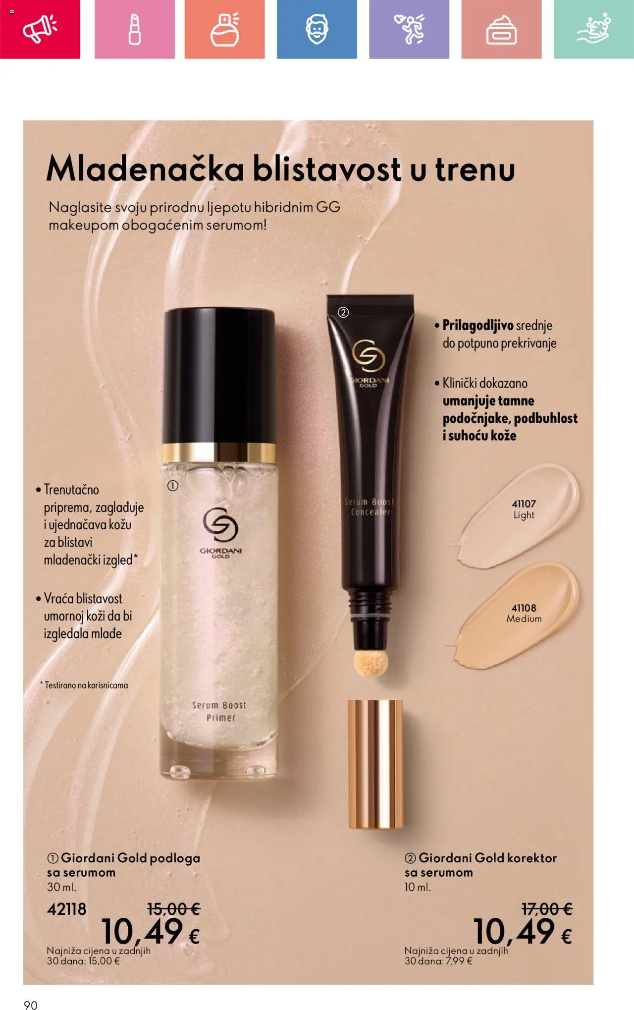 Oriflame katalog | vrijedi od 03.08.2025 | Stranica: 90 | Proizvodi: Primer, Korektor