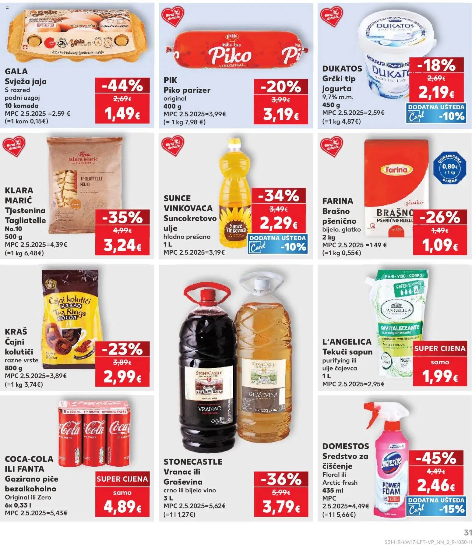 Kaufland katalog | vrijedi od 22.04.2026 | Stranica: 31 | Proizvodi: Fanta, Bijelo vino, Vino, Brašno