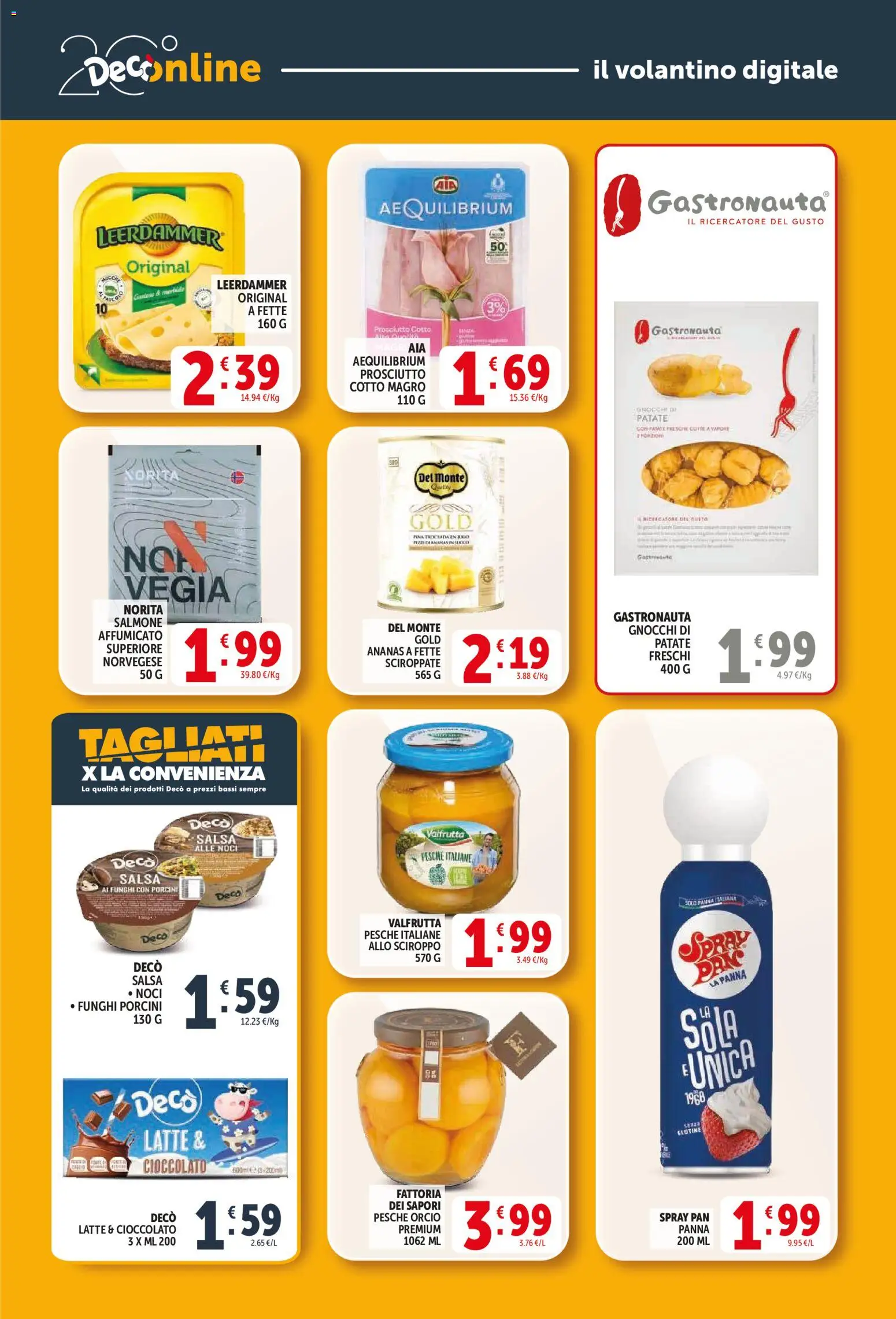 Volantino Decò del 27.03.2026 | Pagina: 34 | Prodotti: Salmone, Latte, Noci, Ananas