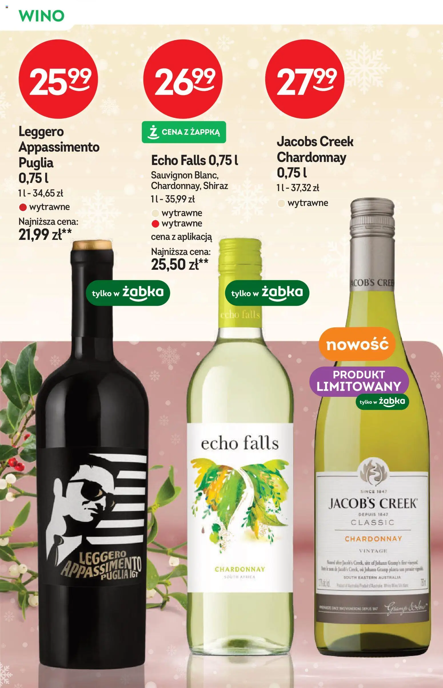 Żabka Gazetka - Katalog win od 10.12.2025 | Strona: 18 | Produkty: Chardonnay, Wino