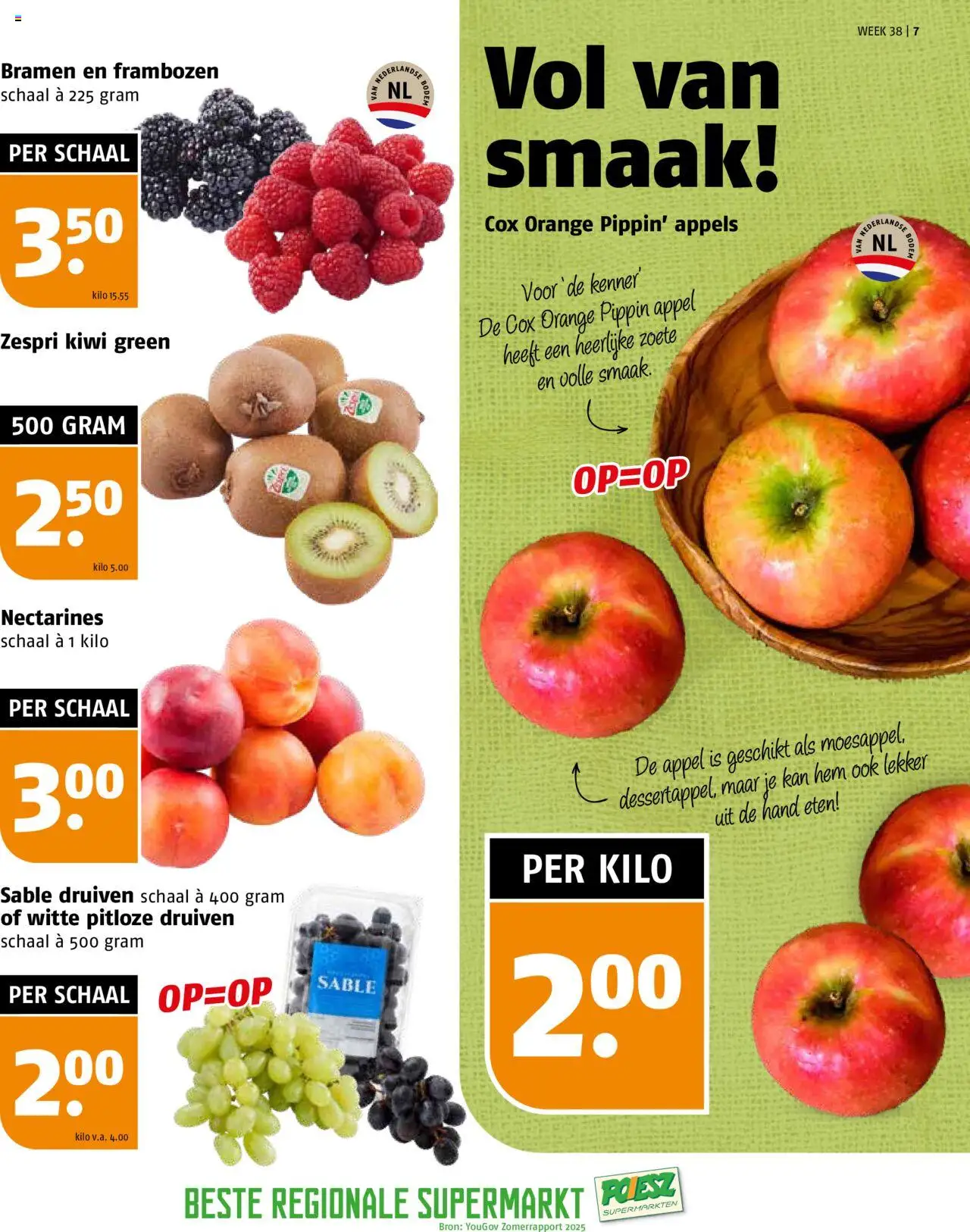  | Pagina: 7 | Producten: Nectarines, Appels, Kan, Frambozen
