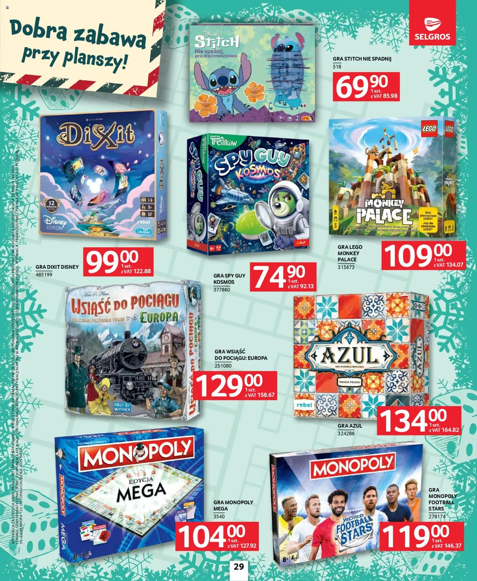 Selgros cash&carry Gazetka - Zabawki od 20.11.2025 | Strona: 29 | Produkty: Gra, Lego