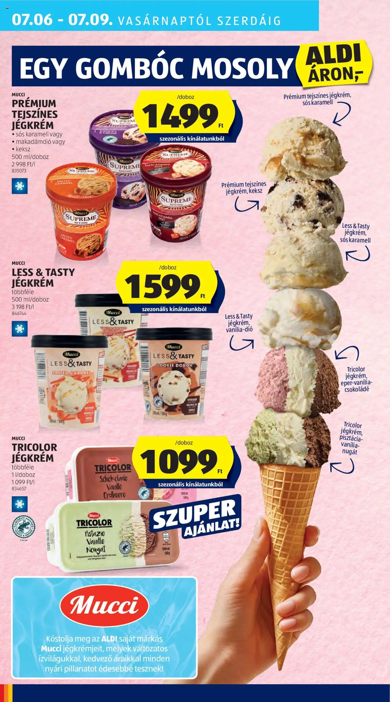 Aldi akciós ujság - amely érvényes a következő dátumtól: 03.07.2025 | Oldal: 34 | Termékek: Pisztácia, Csokoládé, Jégkrém, Keksz