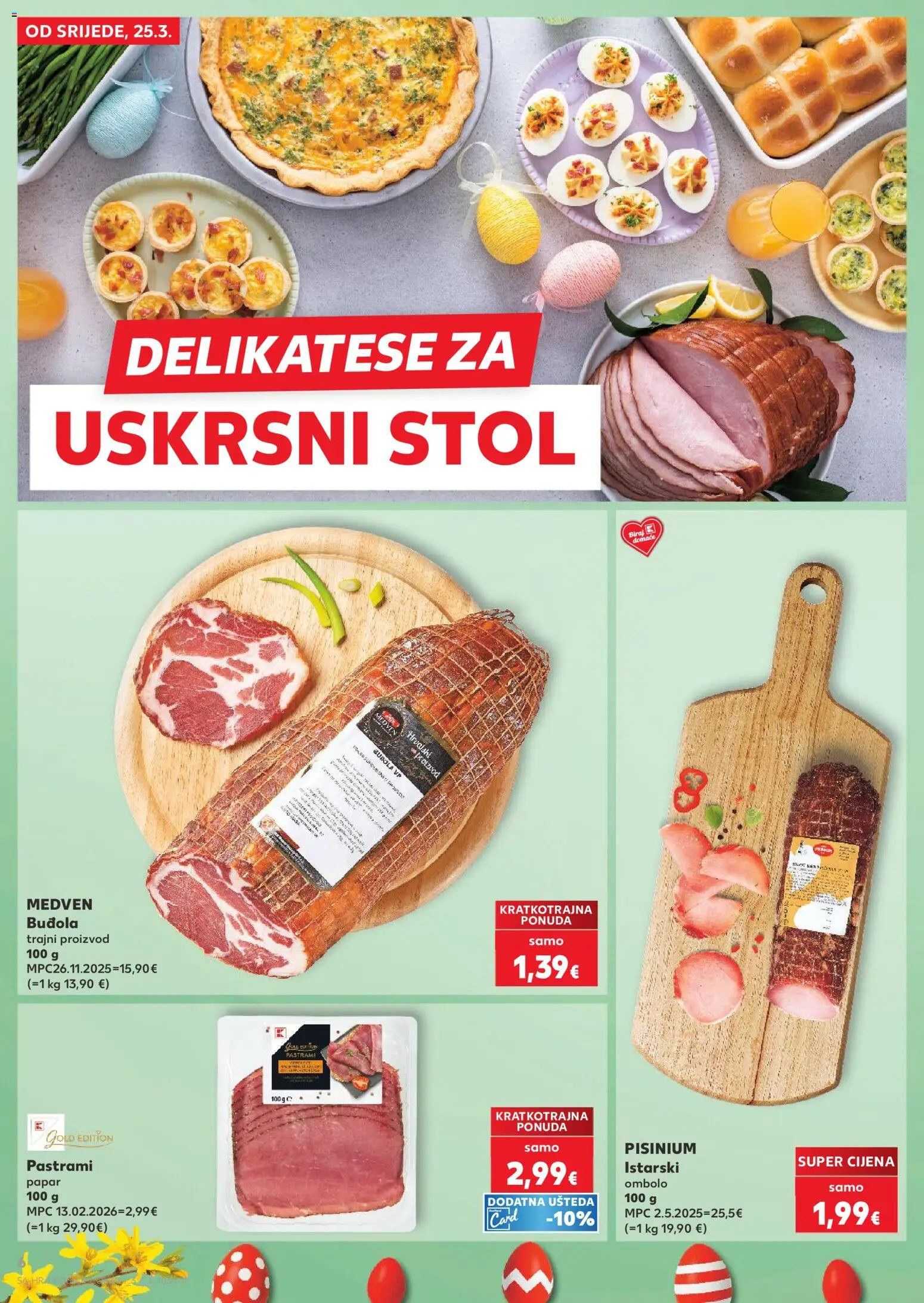 Kaufland HR akciós ujság - amely érvényes a következő dátumtól: 25.03.2026 | Oldal: 6 | Termékek: Pastrami