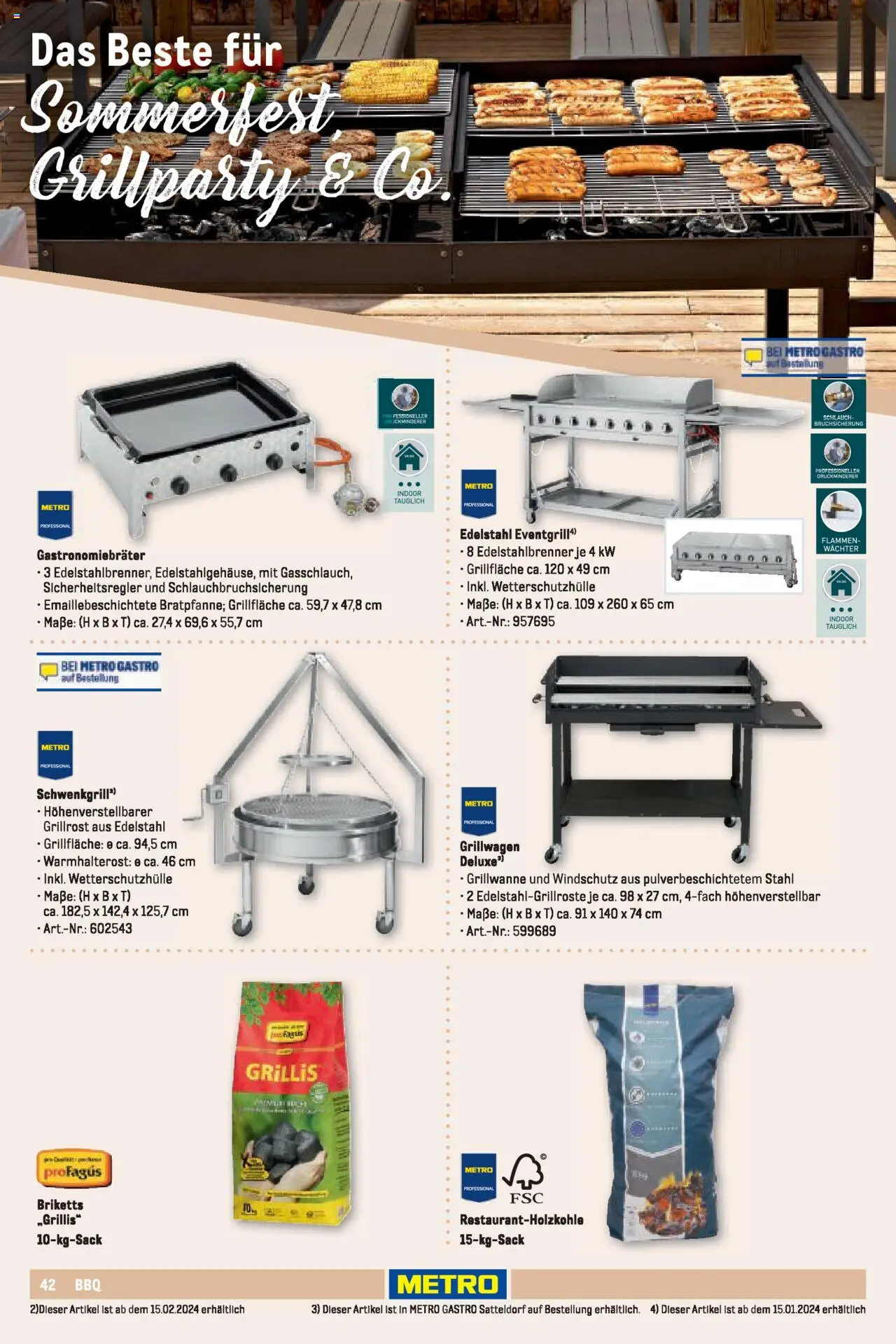 Metro Sortimentskatalog Vereine & Feste – gültig ab 01.06.2024 | Seite: 42