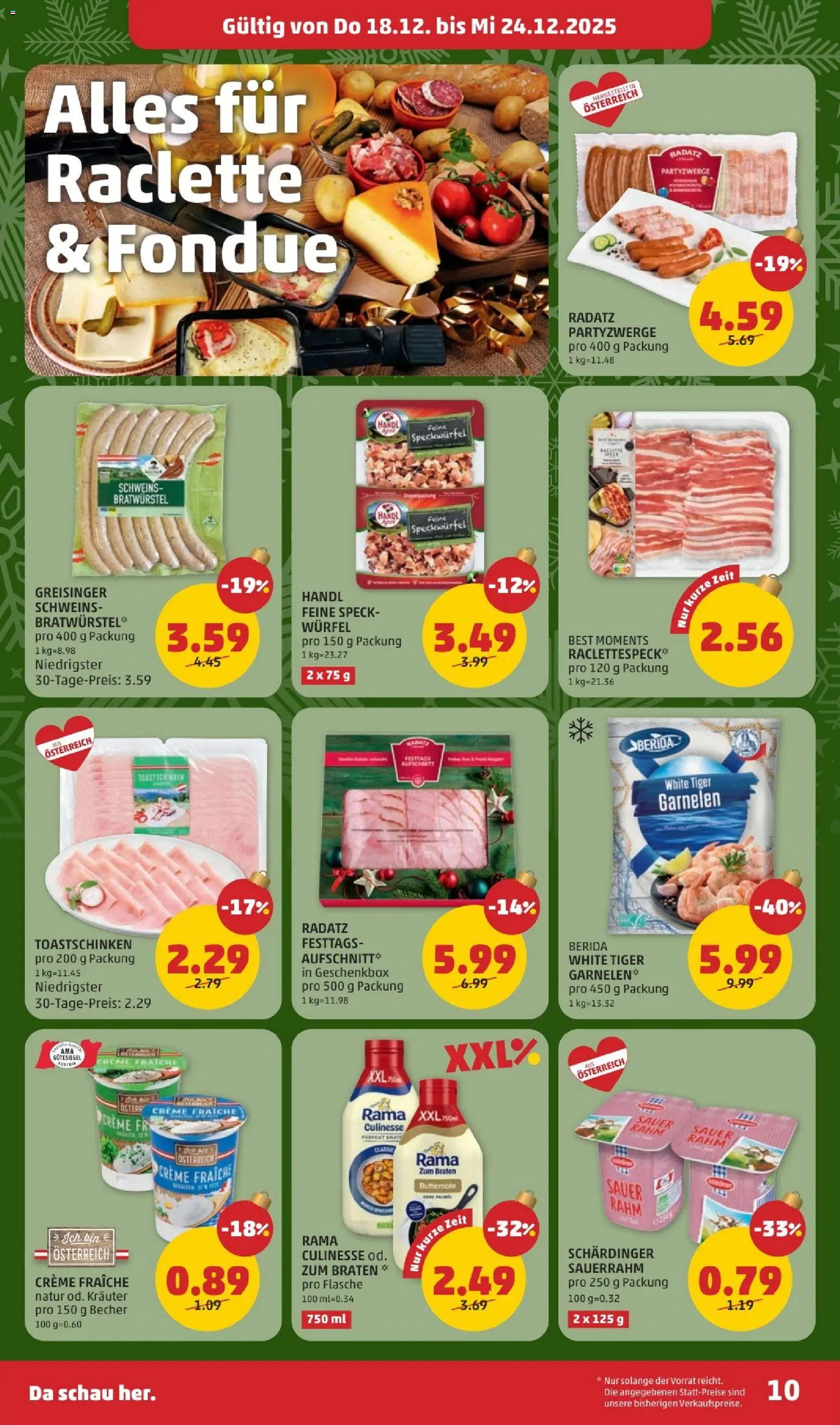 Penny Markt Flugblatt gültig ab 18.12.2025 | Seite: 10 | Produkte: Creme, Sauerrahm