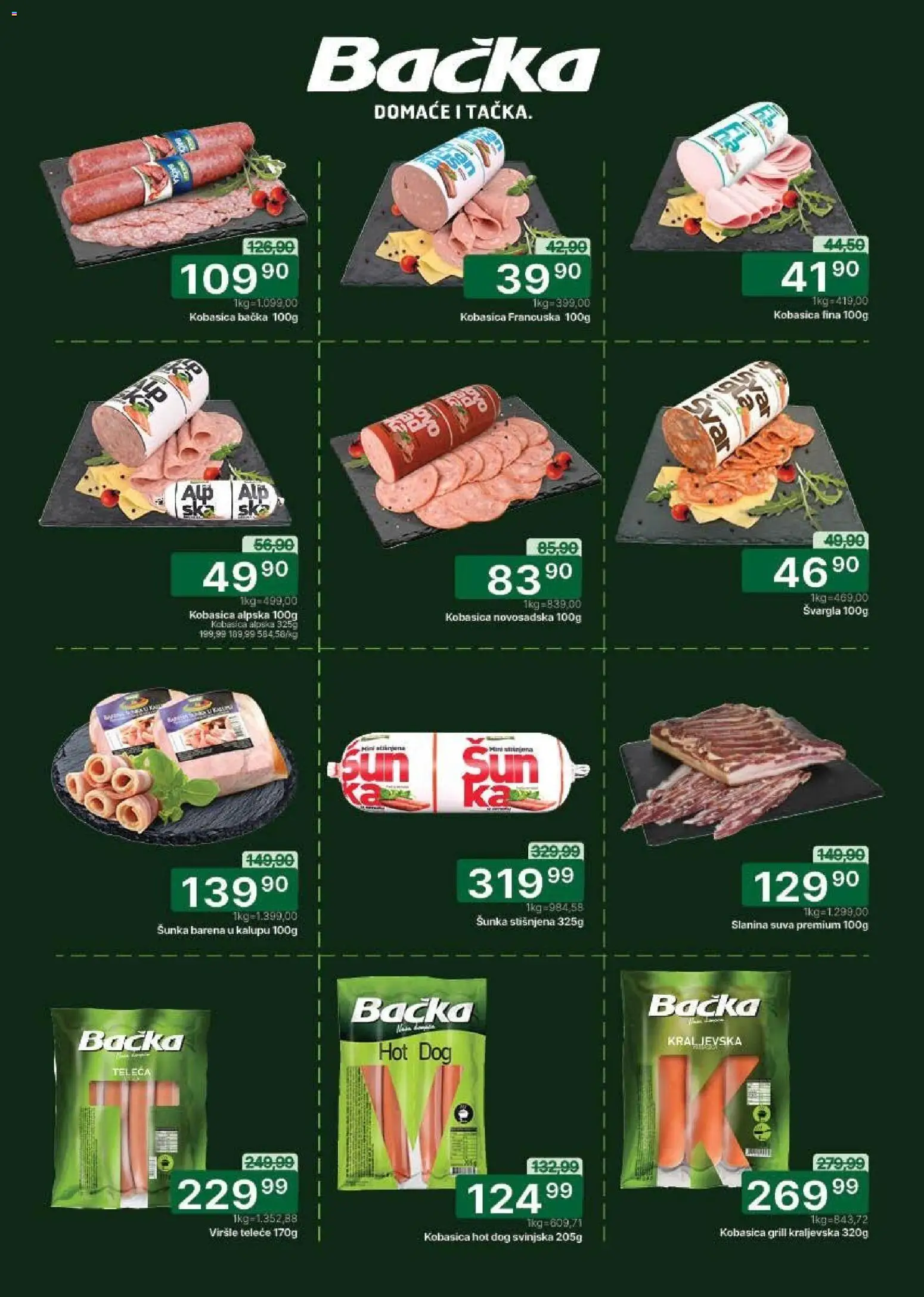 Univerexport katalog - važi od 05.01.2026 | Strana: 4 | Proizvode: Svargla, Hot dog, Slanina, Kobasica