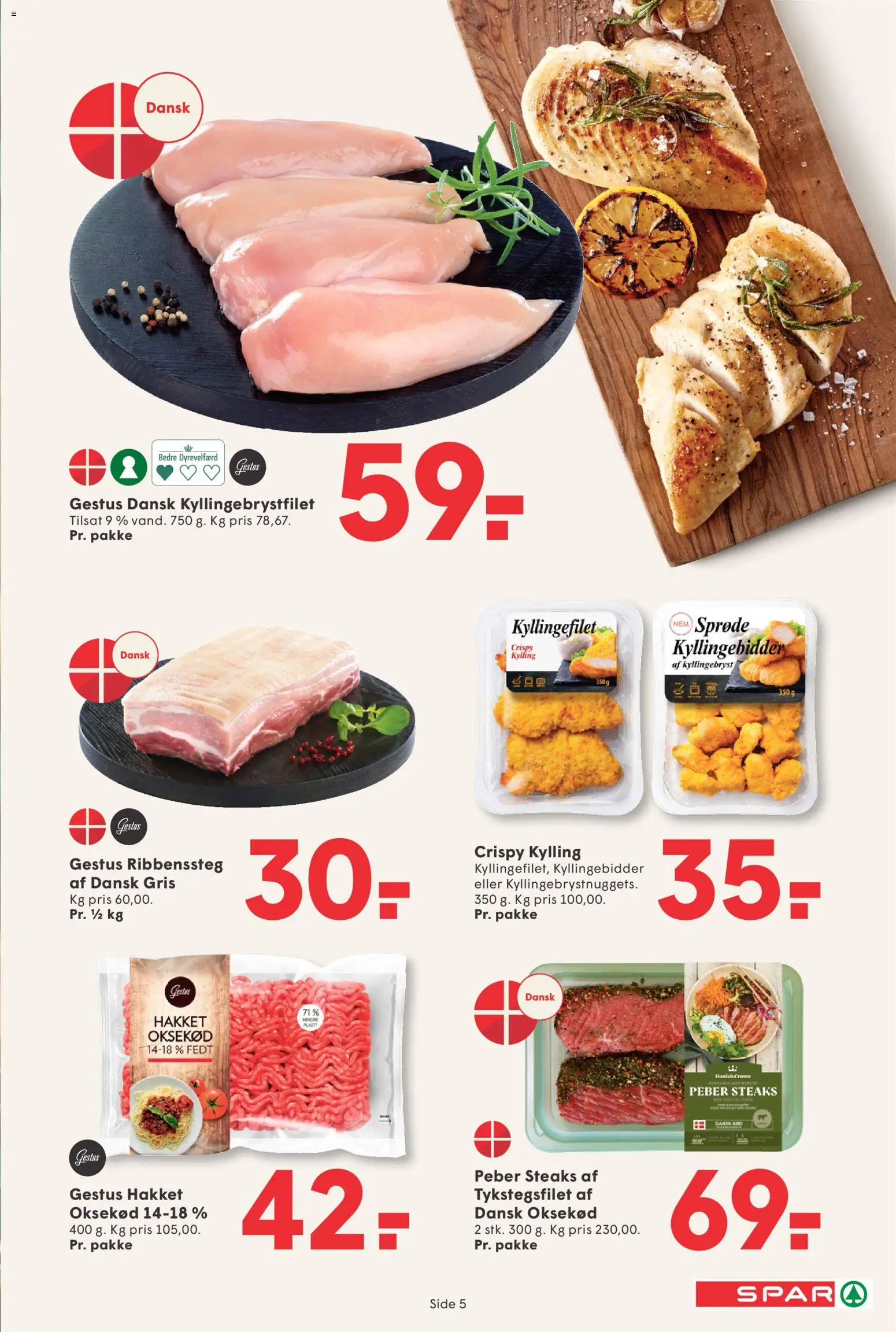 Spar tilbudsavis – gyldig fra 23.01.2026 | Side: 5 | Produkter: Oksekød, Peber