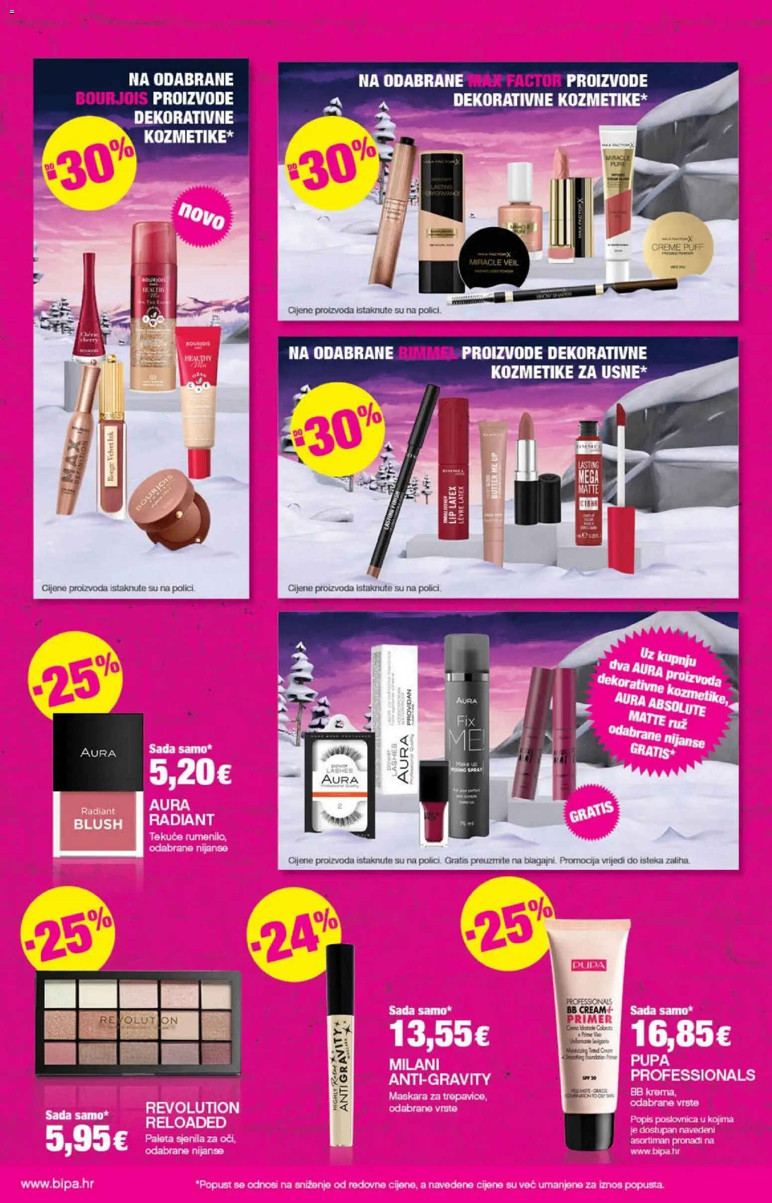 Bipa katalog | vrijedi od 27.11.2025 | Stranica: 12 | Proizvodi: Paleta, Primer, Maskara, Ruž