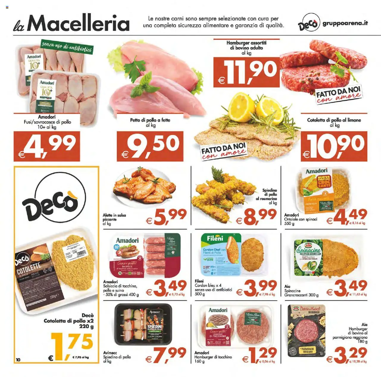 Volantino Decò del 12.09.2025 | Pagina: 10 | Prodotti: Bovino, Salsa, Suino, Limone