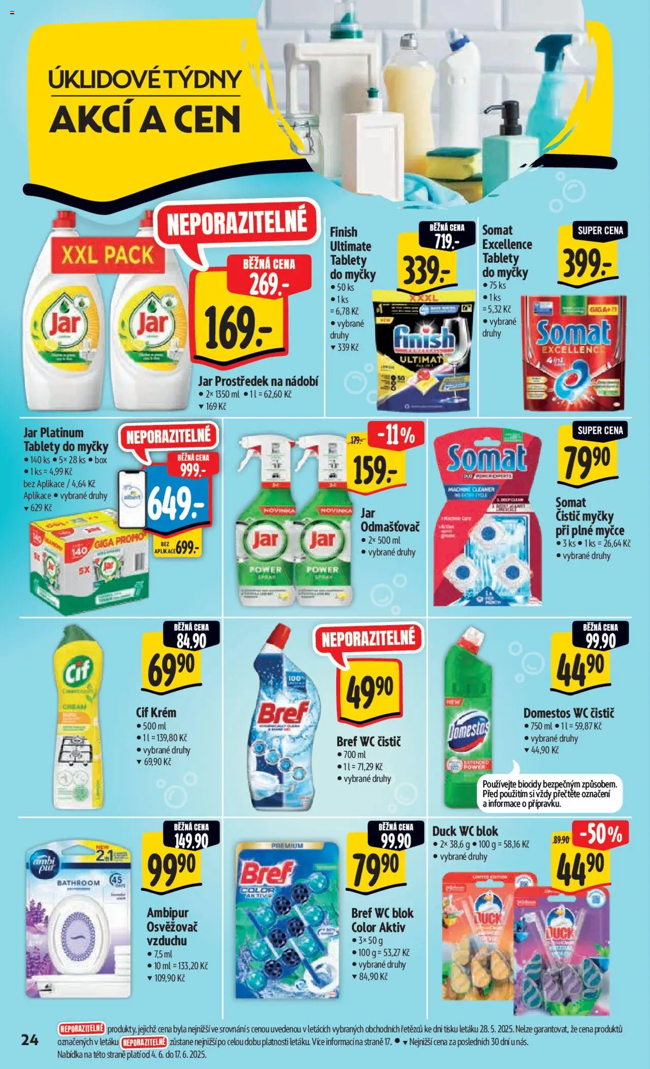 Albert leták - Hypermarket od 04.06.2025 | Strana: 32 | Produkty: Box, Blok, Cif, Wc čistič