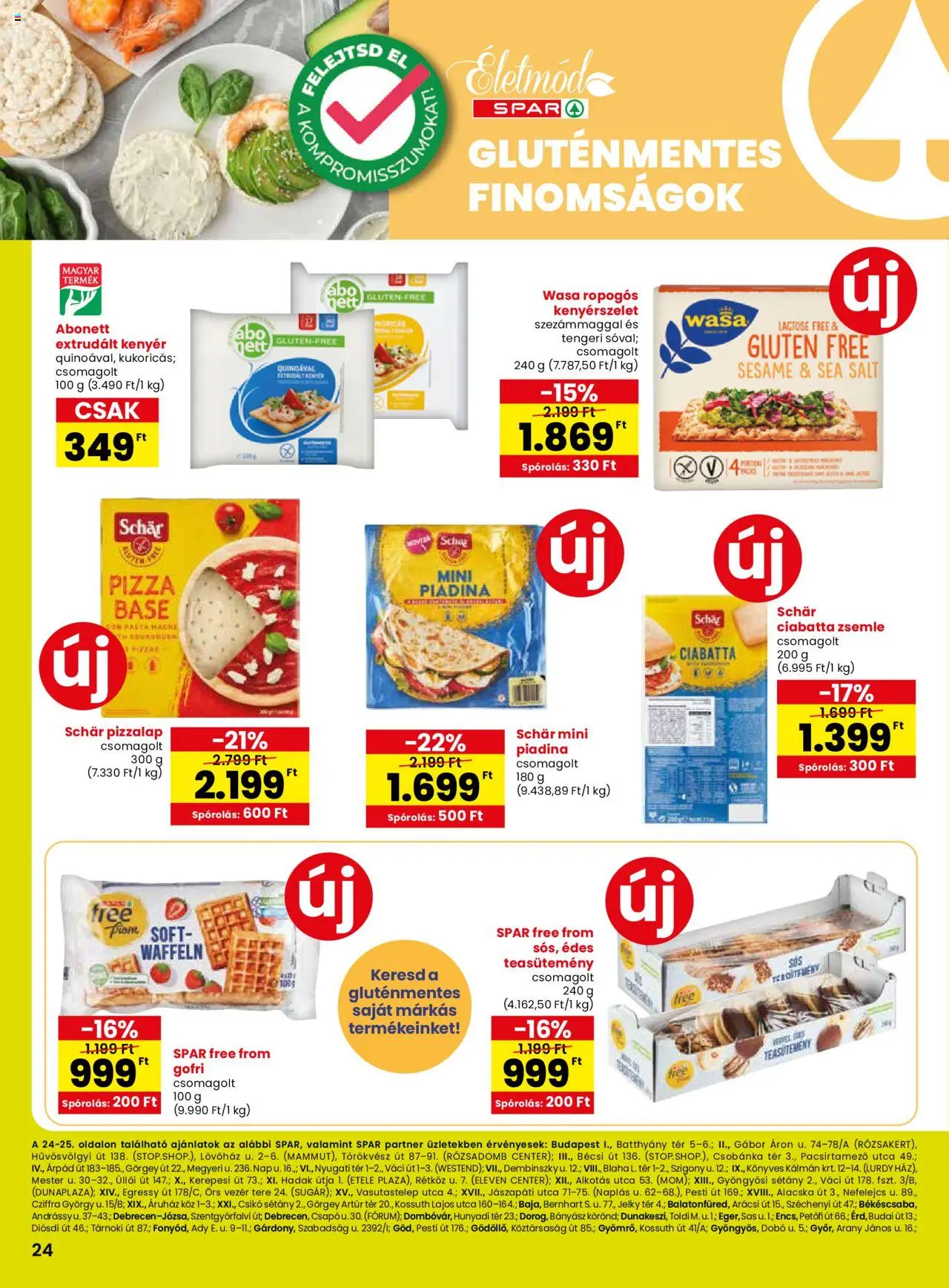 Interspar akciós ujság - amely érvényes a következő dátumtól: 14.08.2025 | Oldal: 5 | Termékek: Ciabatta, Teasütemény, Gluténmentes, Extrudált kenyér