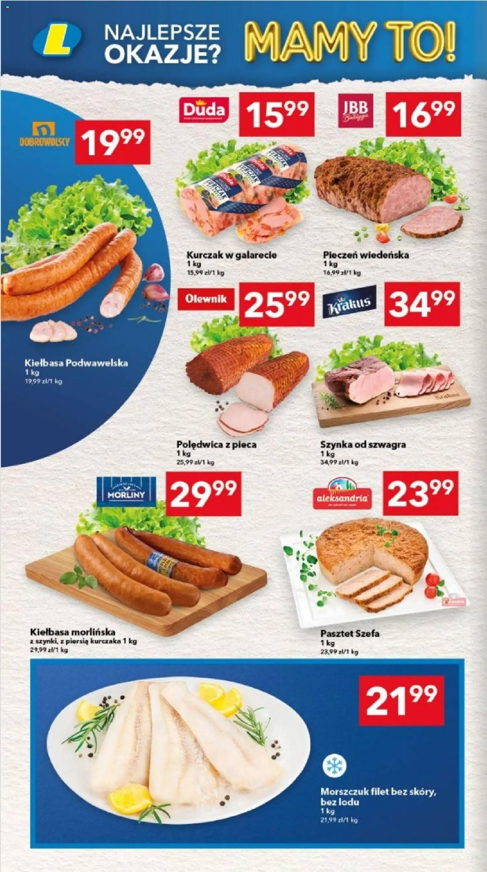 Lewiatan gazetka - Lublin od 29.01.2026 | Strona: 2 | Produkty: Kurczak, Szynka, Kiełbasa podwawelska, Morszczuk