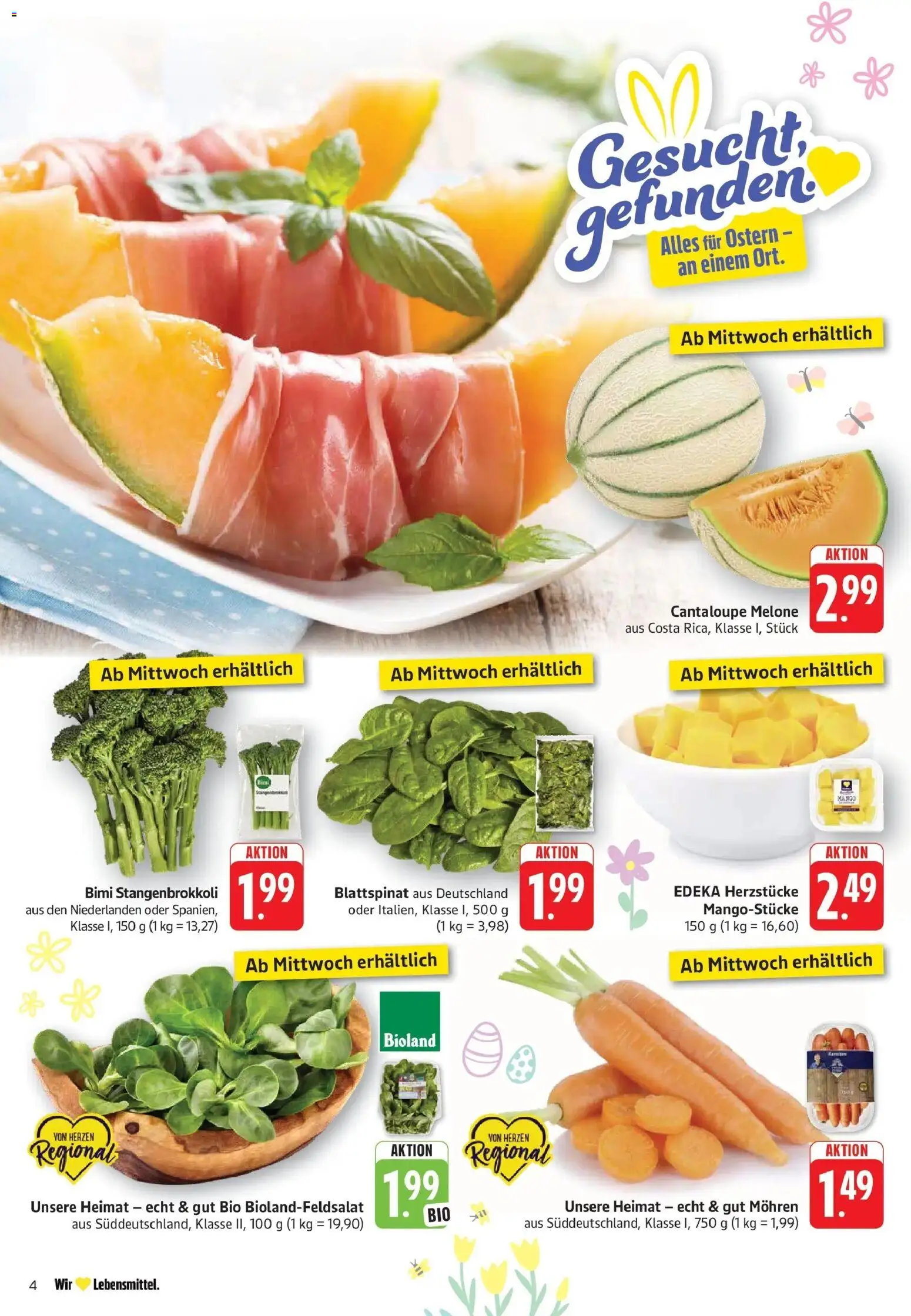 Angebote – gültig ab 30.03.2026 | Seite: 4 | Produkte: Mohren, Melone