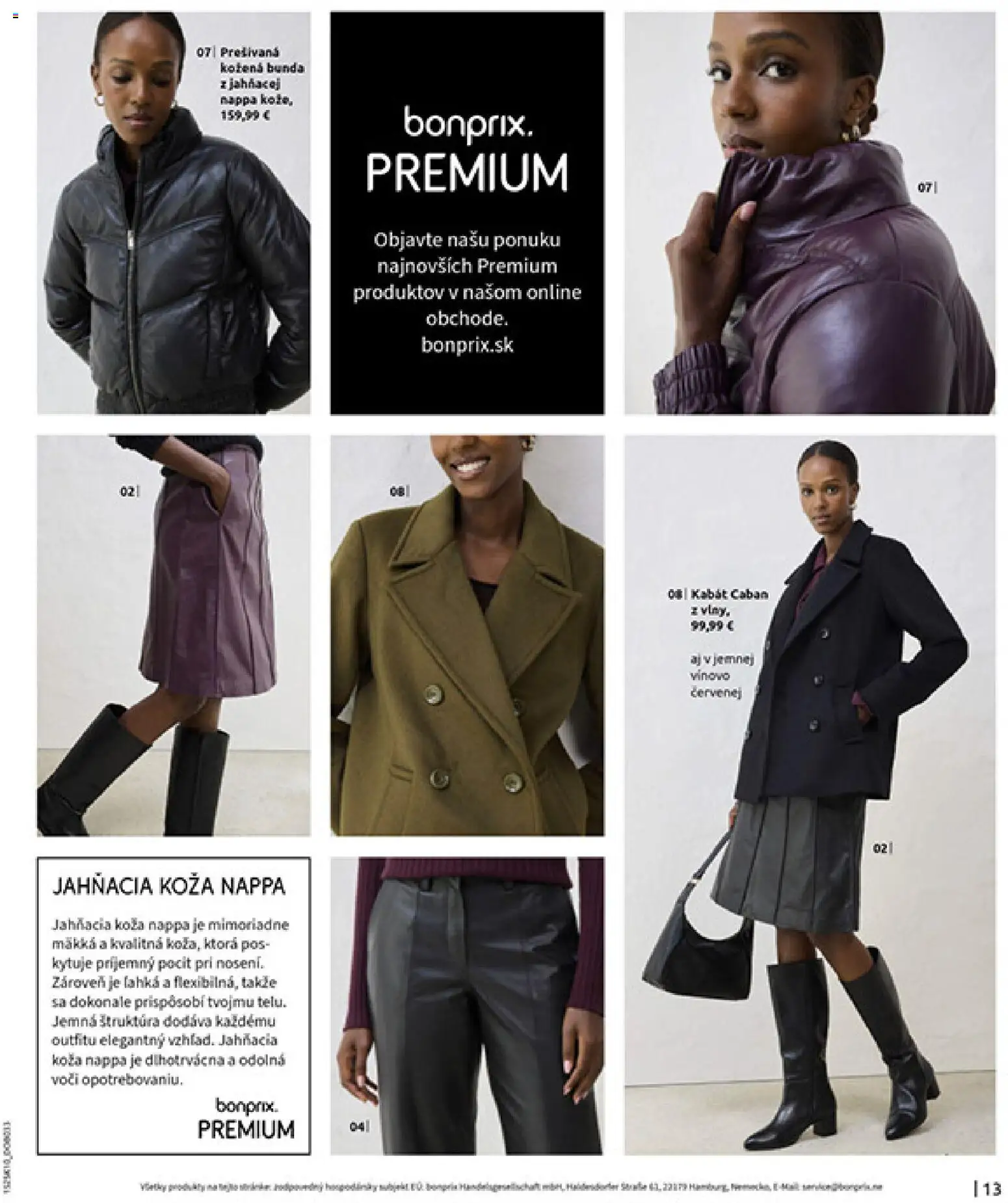 Nové Bonprix akcie – leták je platný od 01.11.2025 | Strana: 15 | Produkty: Bunda, Kabát