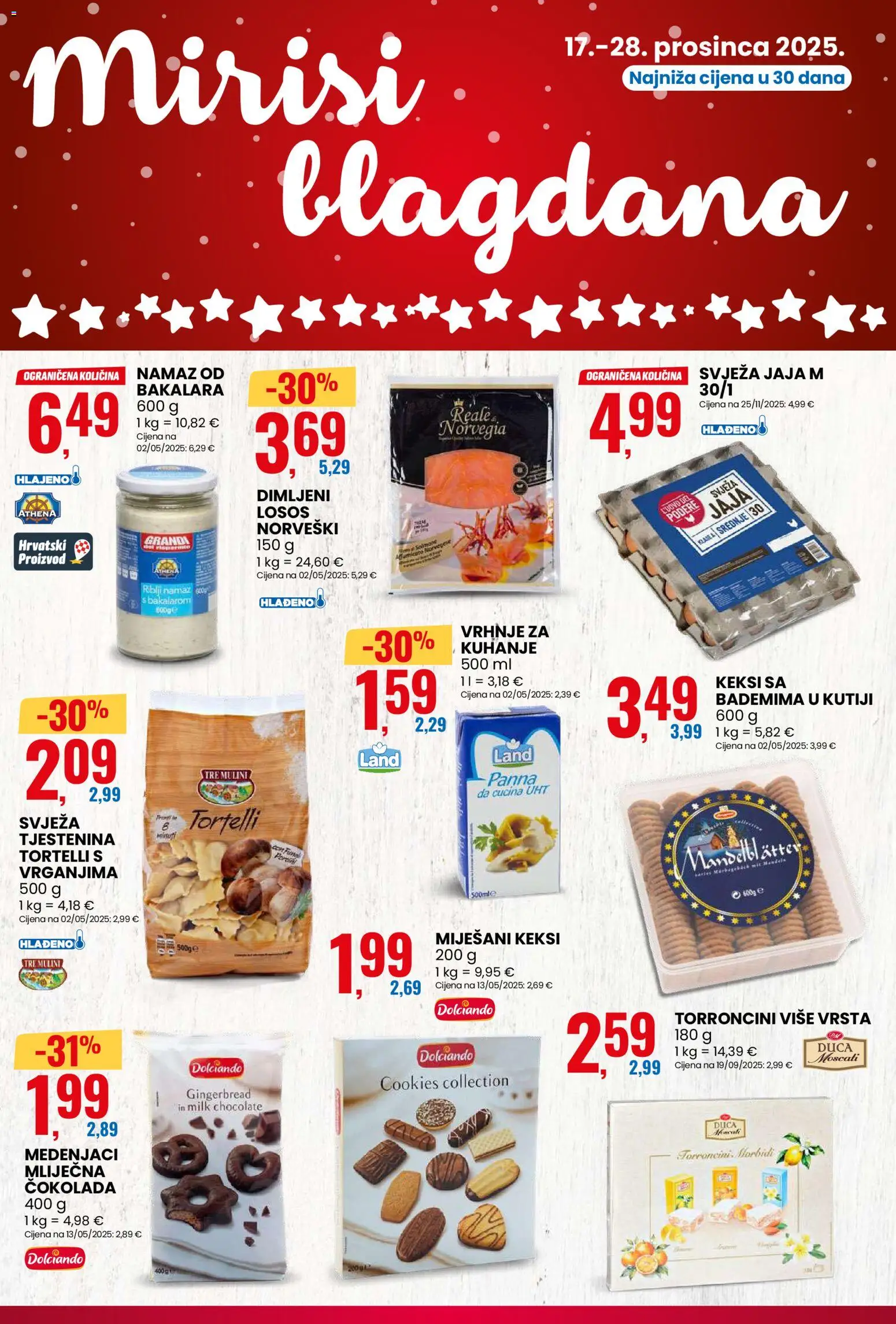 Eurospin katalog | vrijedi od 17.12.2025 | Stranica: 10 | Proizvodi: Jaja, Tjestenina, Losos, Namaz