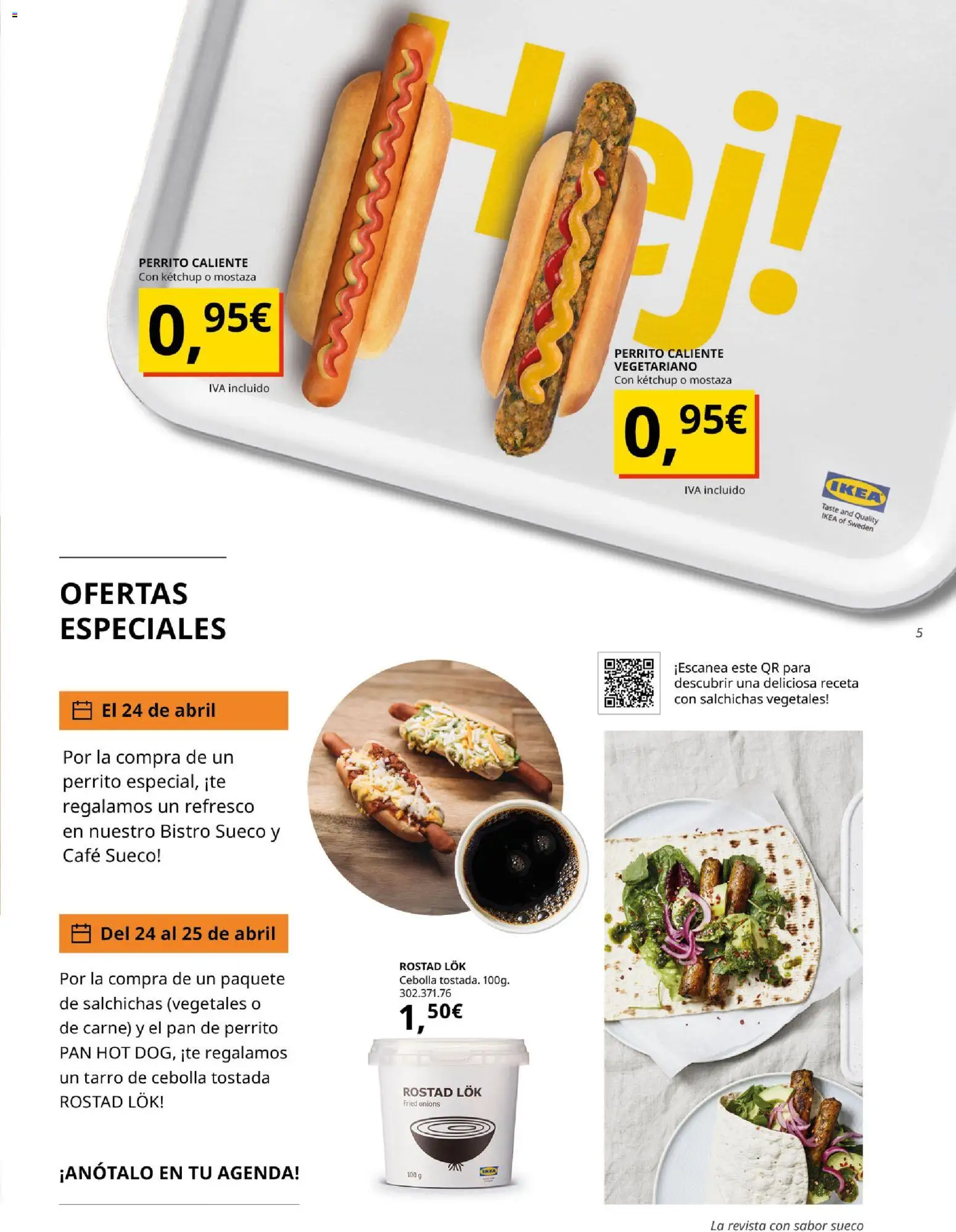 Catálogo IKEA Fika │ válido desde el 01.04.2026 | Página: 5 | Productos: Pan, Café, Té, Παγωμένο τσάι