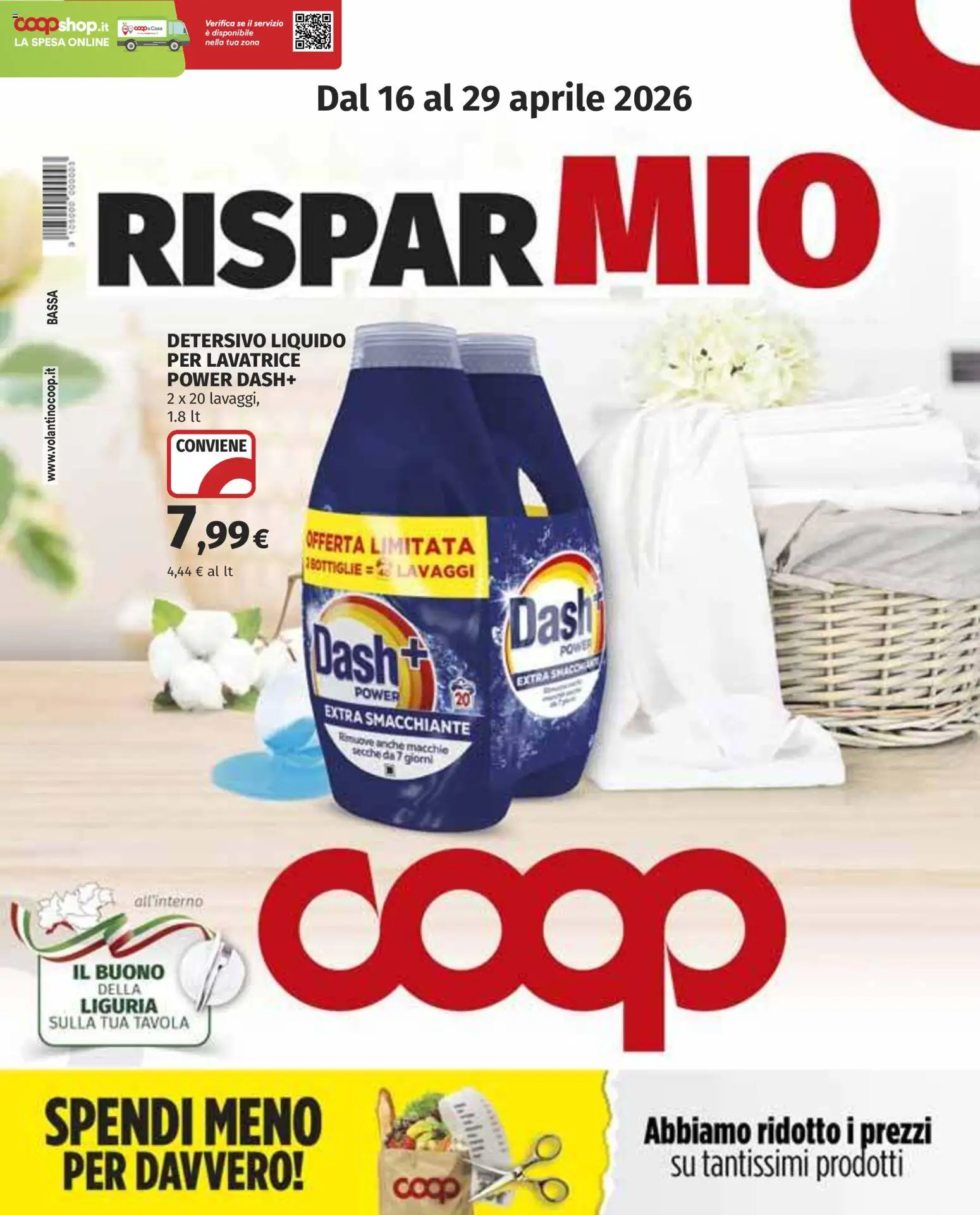 Volantino COOP del 16.04.2026 | Pagina: 1 | Prodotti: Lavatrice