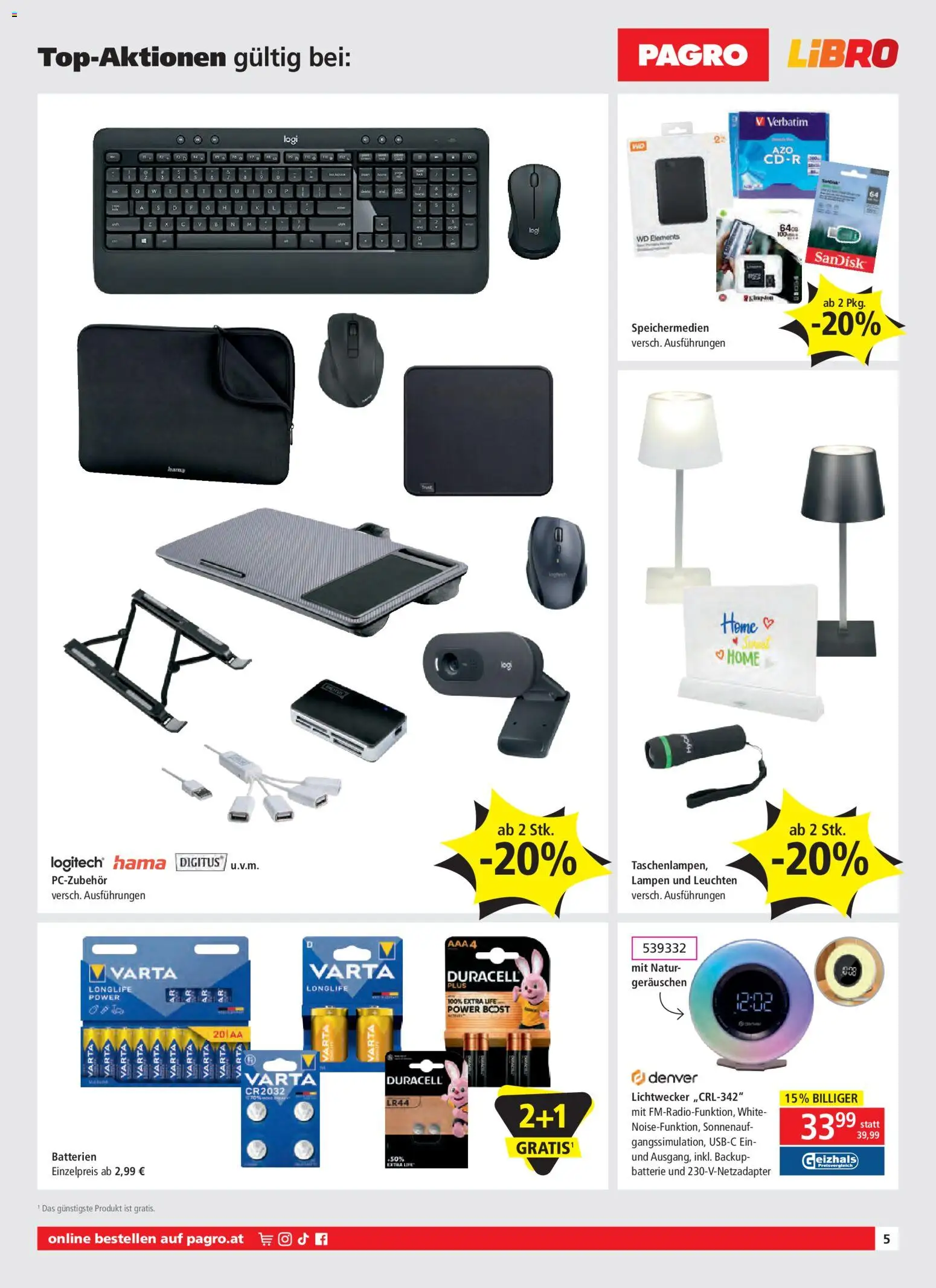 Libro Flugblatt gültig ab 08.01.2026 | Seite: 5 | Produkte: Batterie