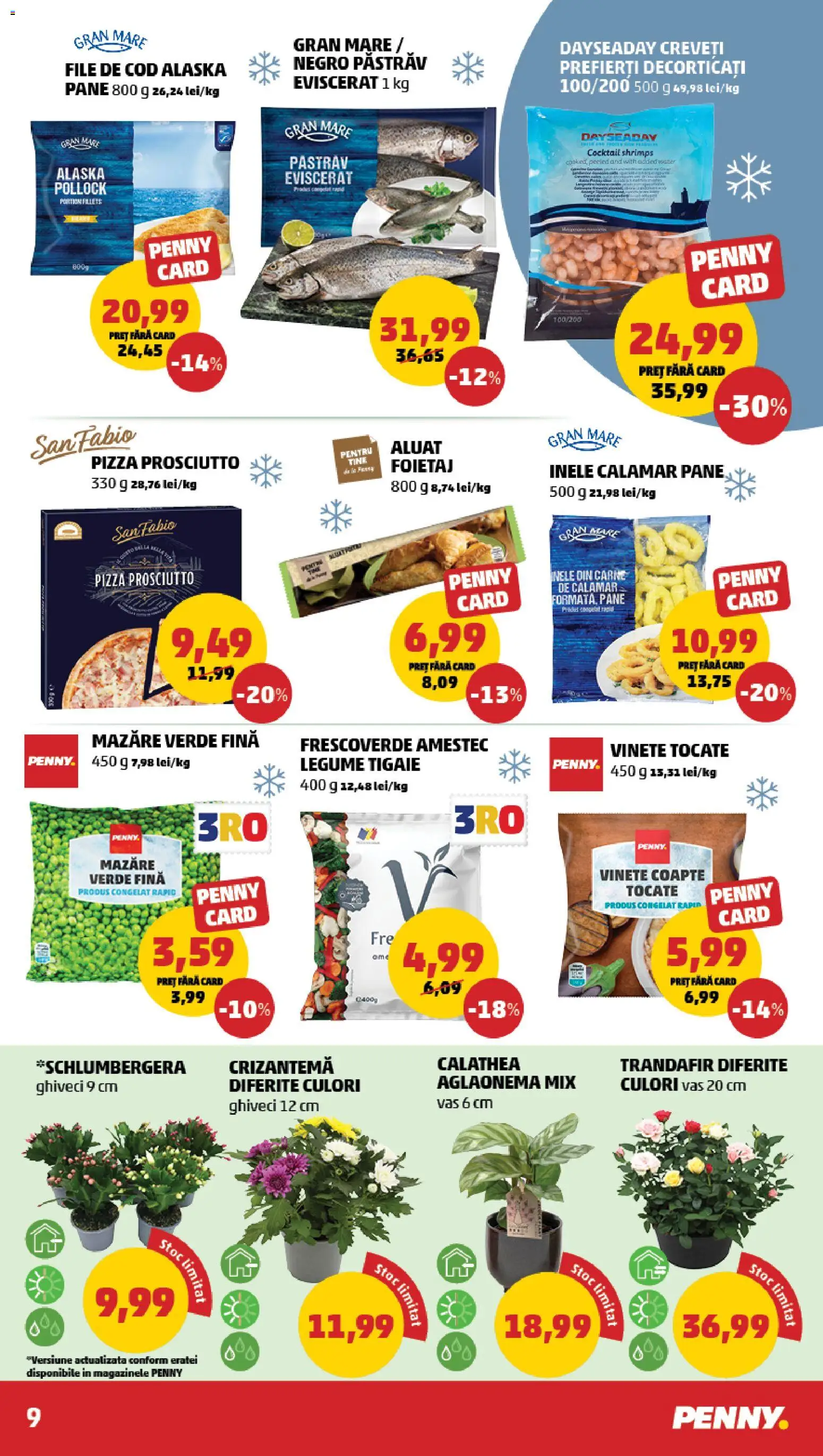 Noul catalog PENNY – valabil de la 12.11.2025 | Pagină: 9 | Produse: Mazăre, Trandafir, Aluat, Legume