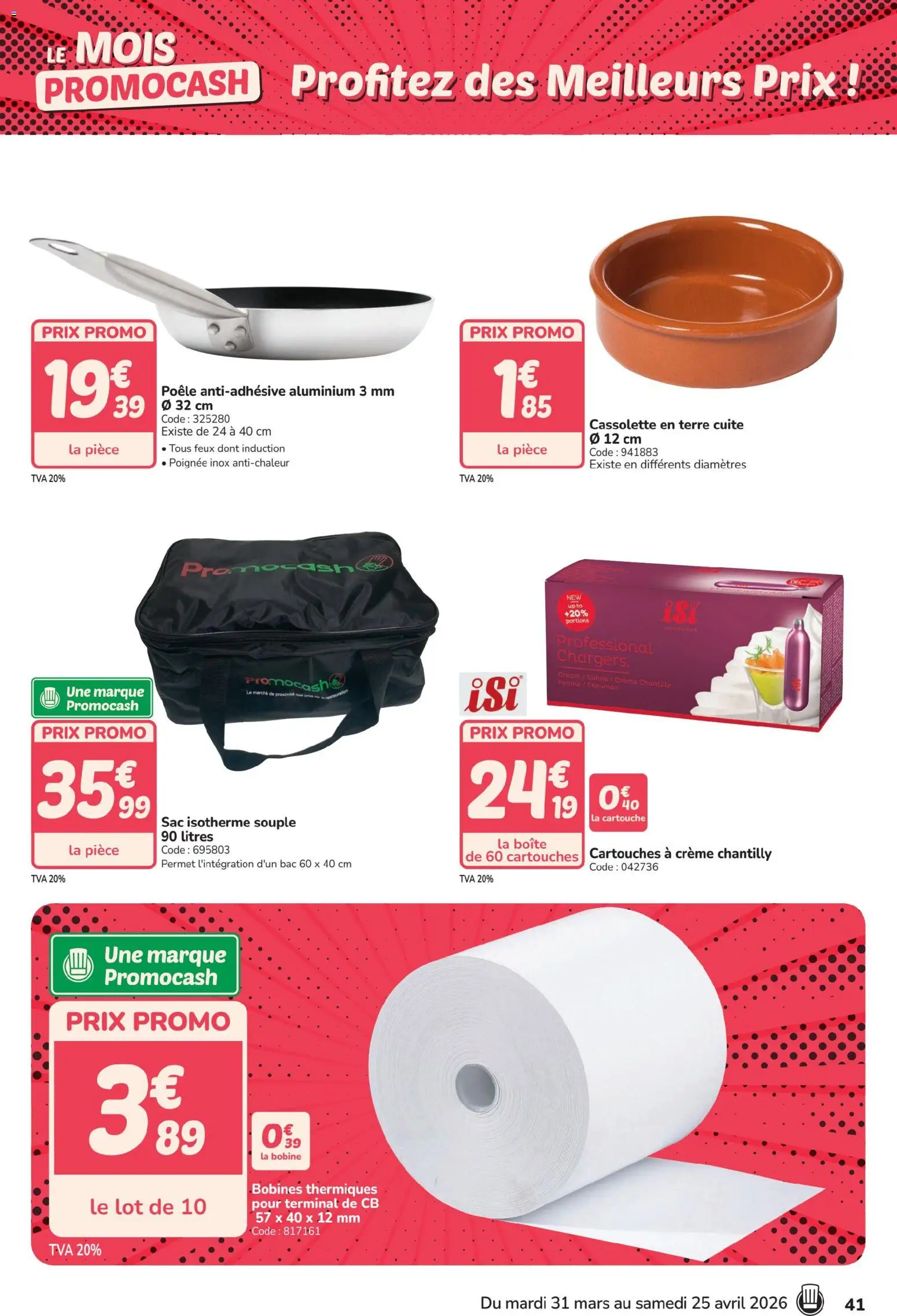 {H1} | Page: 41 | Produits: Sac isotherme, Sac, Poêle, Crème