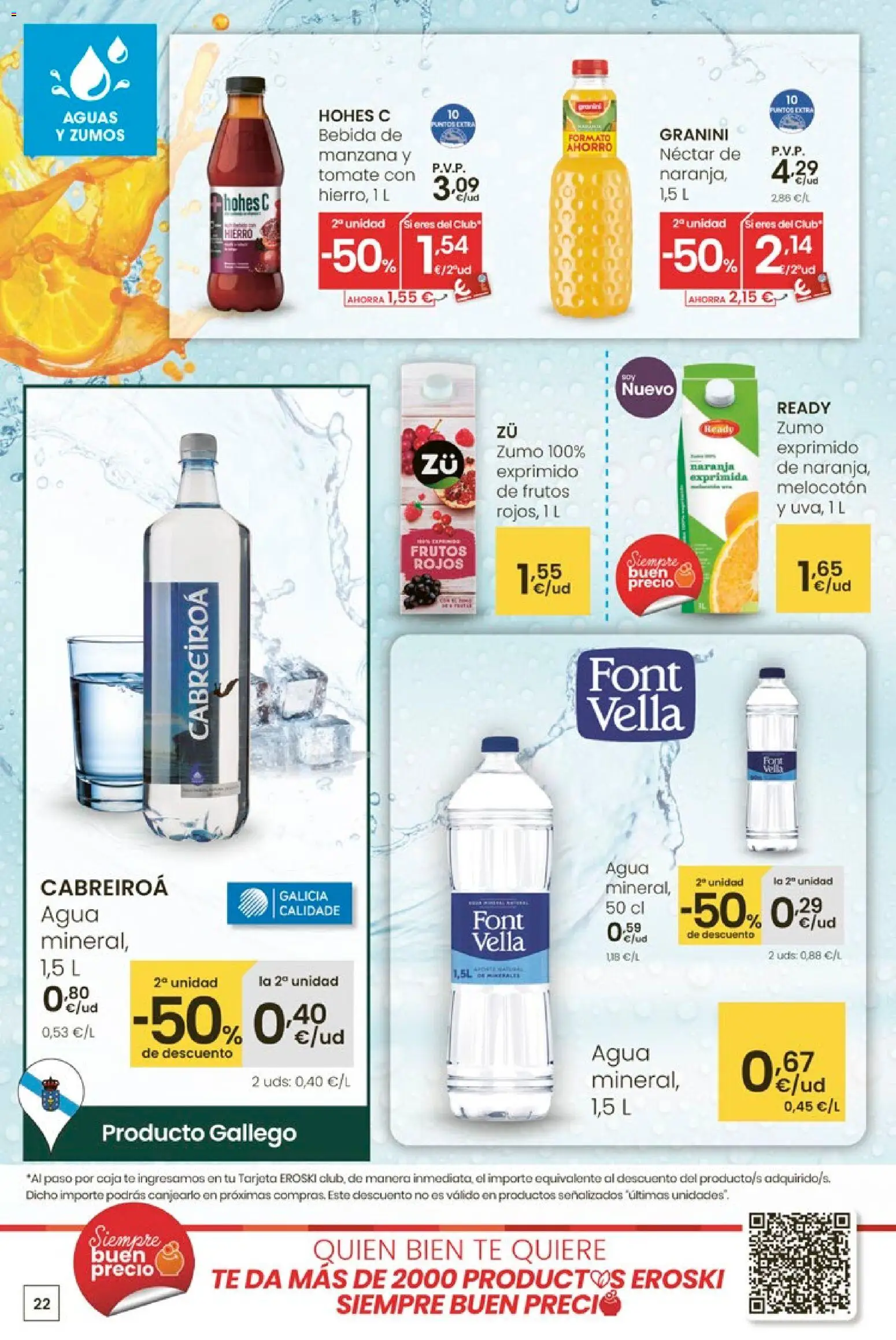 Eroski - Para un enero más ligero │ válido desde el 05.01.2026 | Página: 22 | Productos: Ροζ πιπέρι, Manzana, Té, Néctar